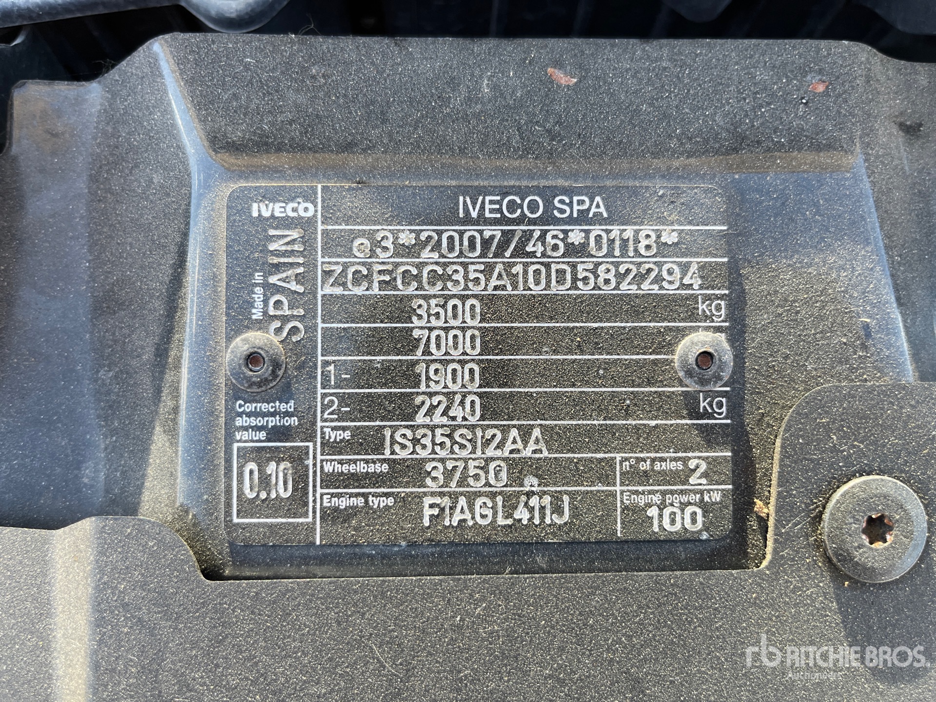 2017 Iveco DAILY 3C14