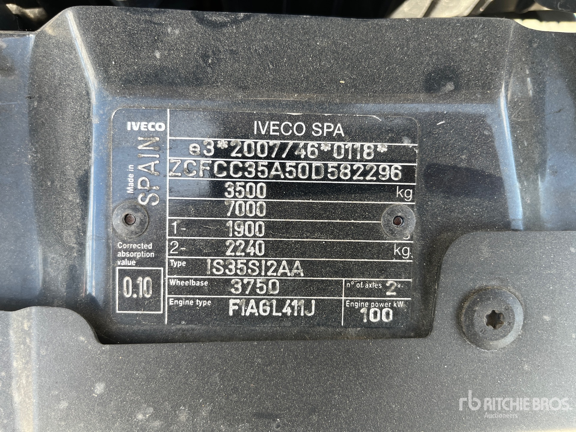 2017 Iveco DAILY 3C14