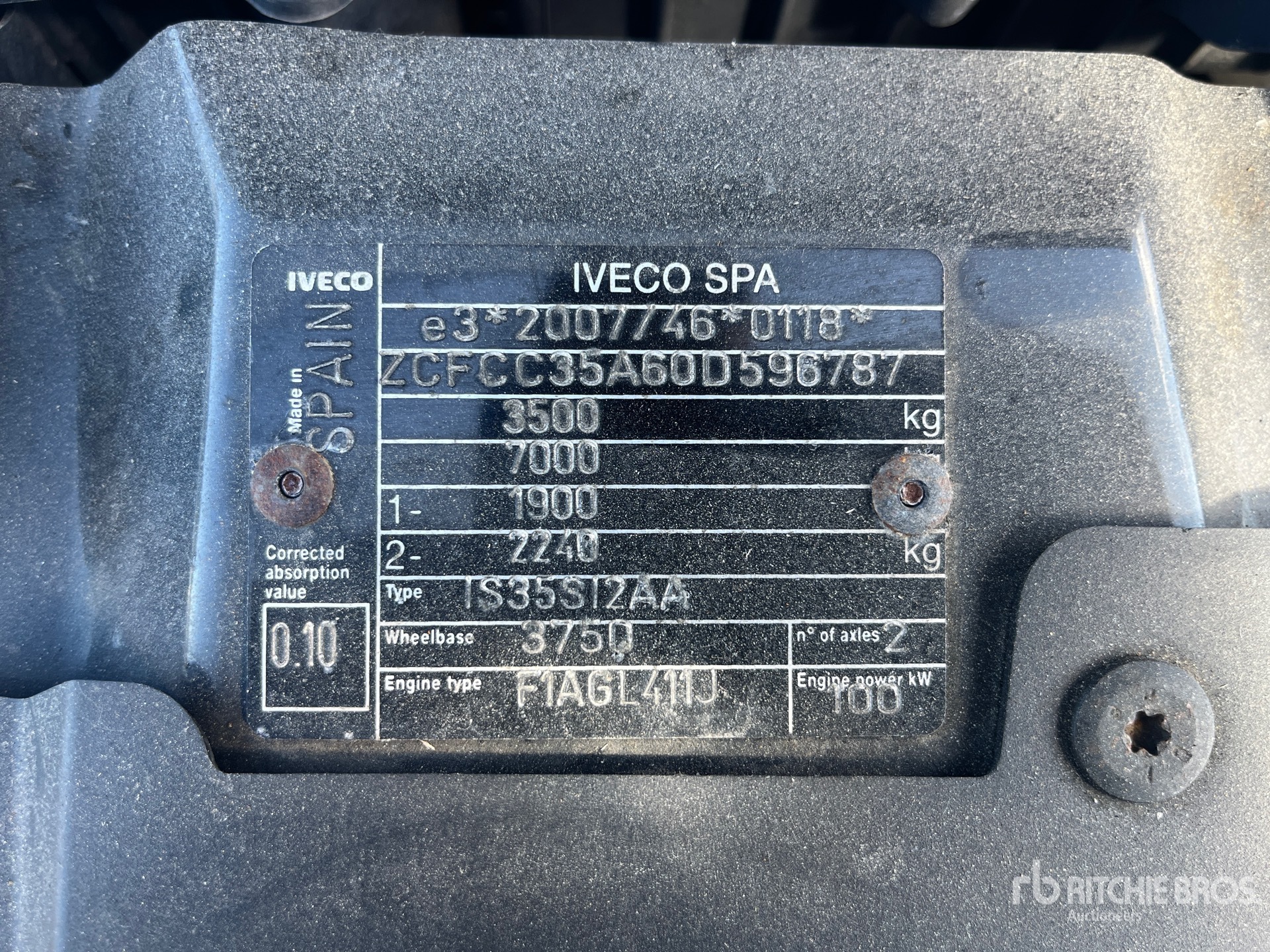 2018 Iveco DAILY 3C14