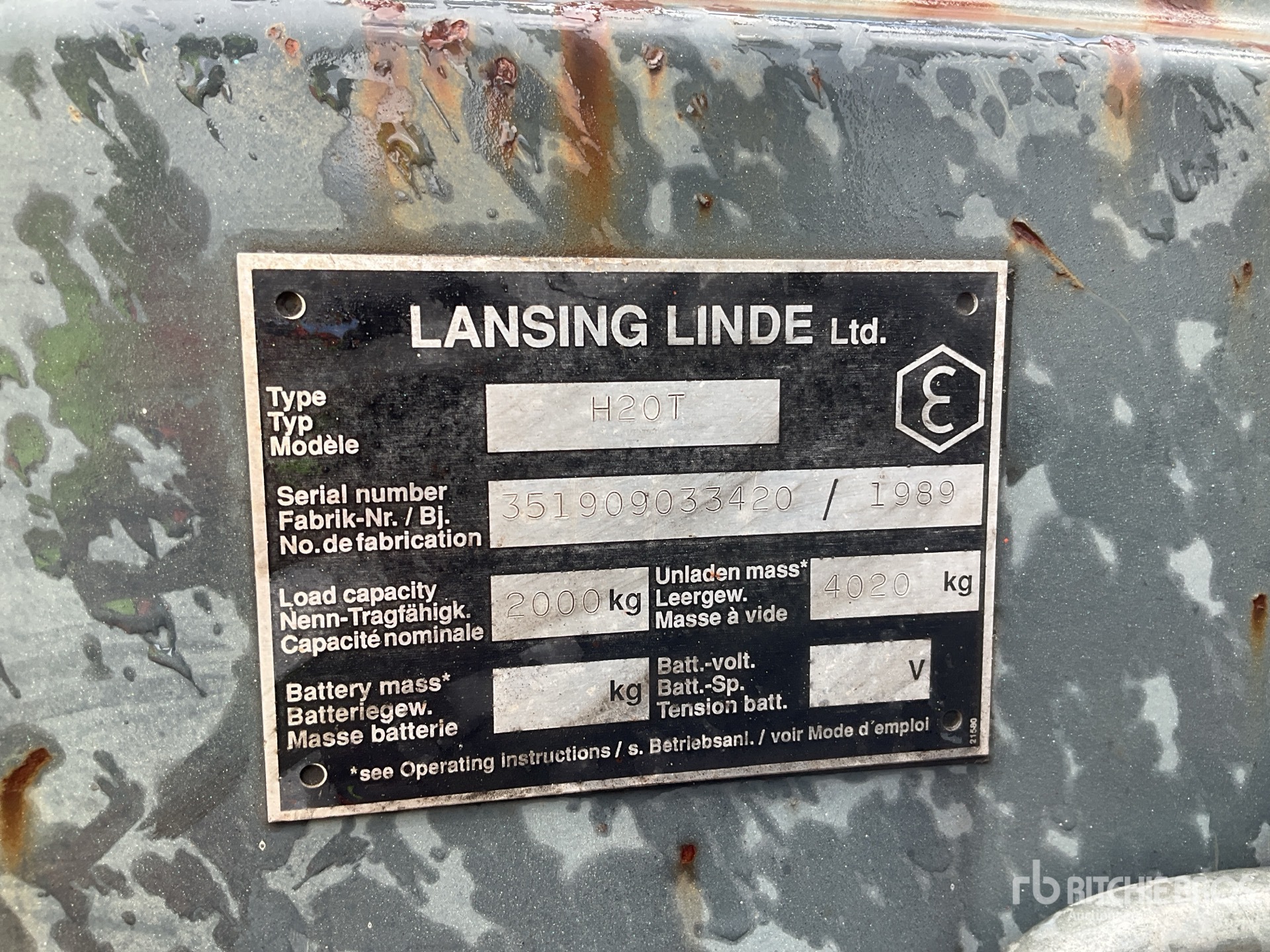 1989 Linde H20T