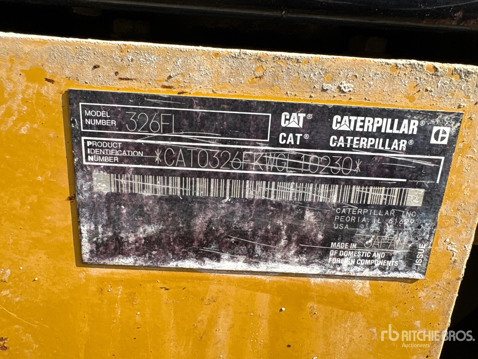 2017 Caterpillar 326F L