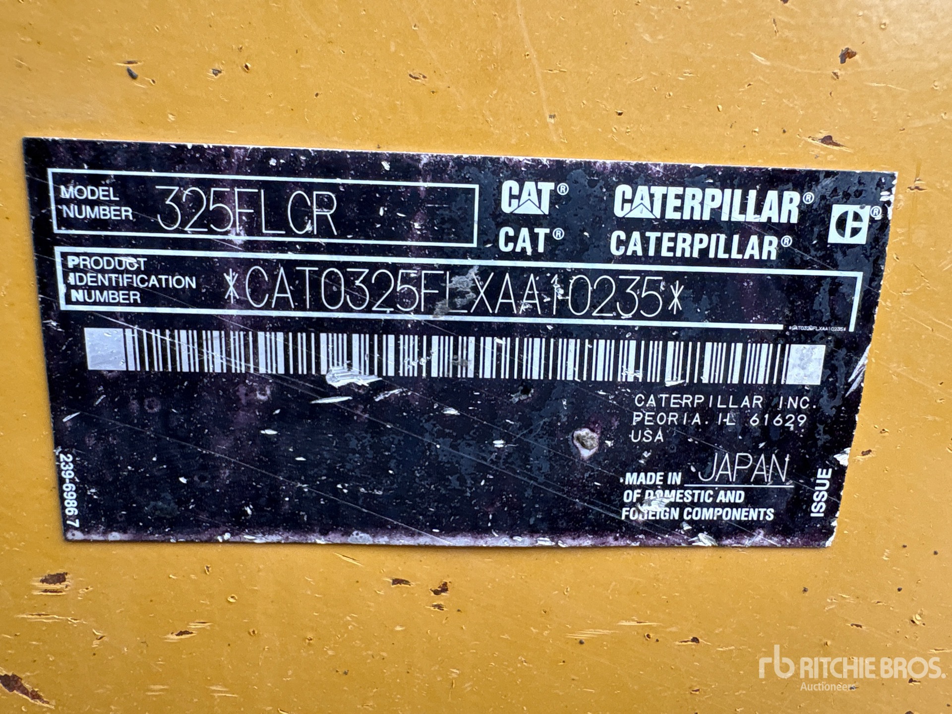 2017 Caterpillar 325F