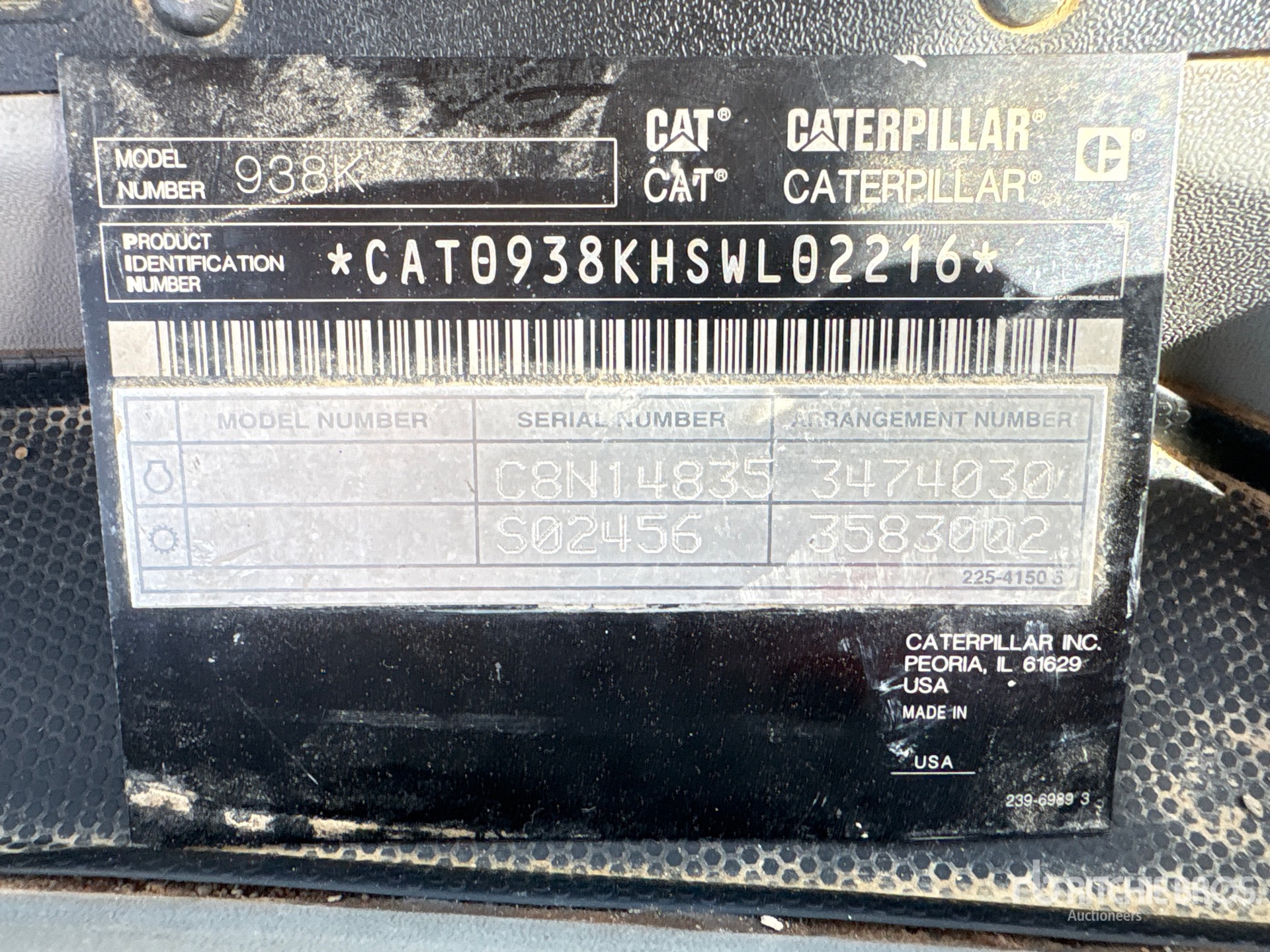 2014 Caterpillar 938K