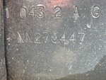 General Appearance with Frame Stamp Serial Number/VIN Photo
