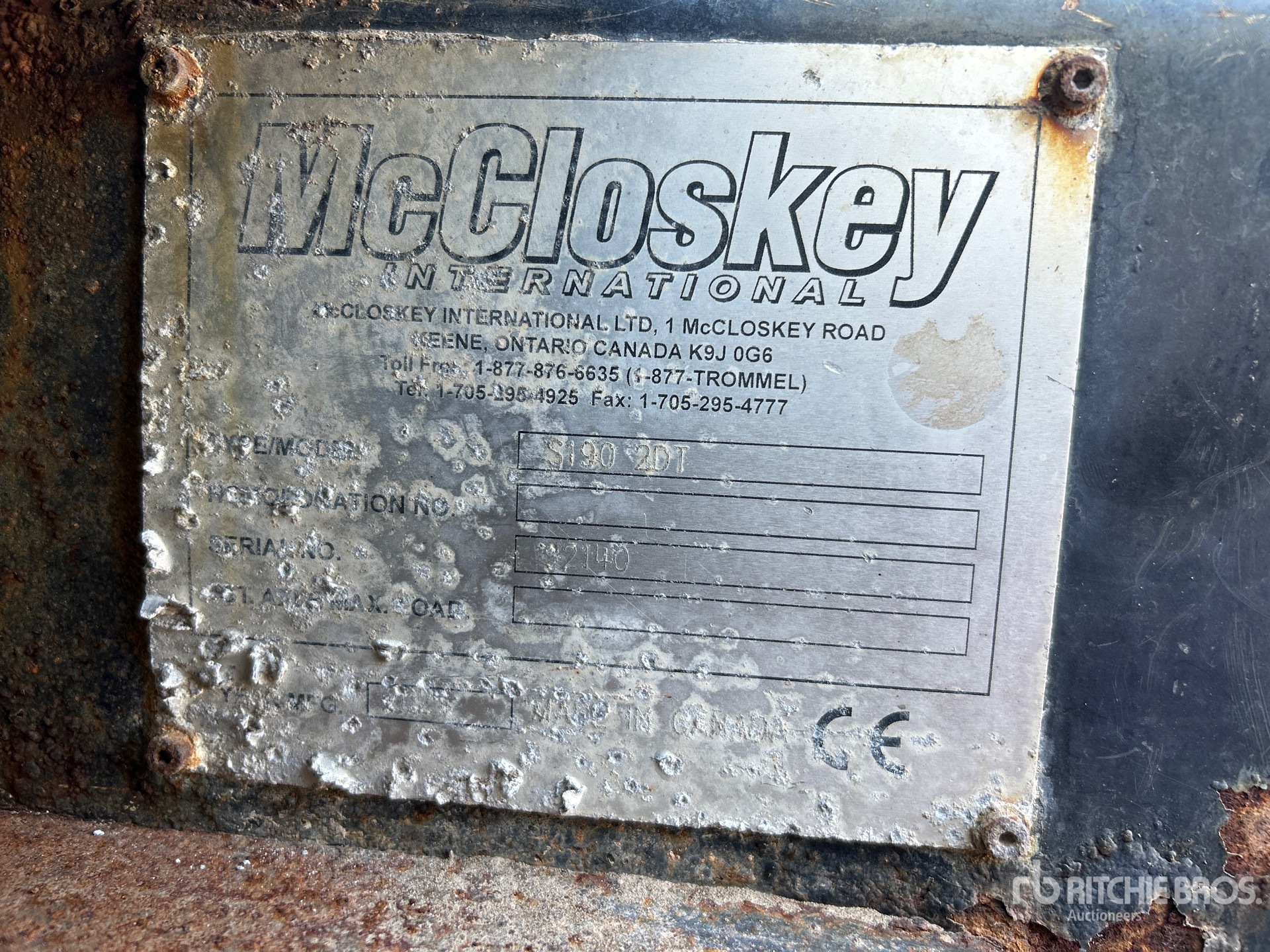 2021 Mccloskey S-190