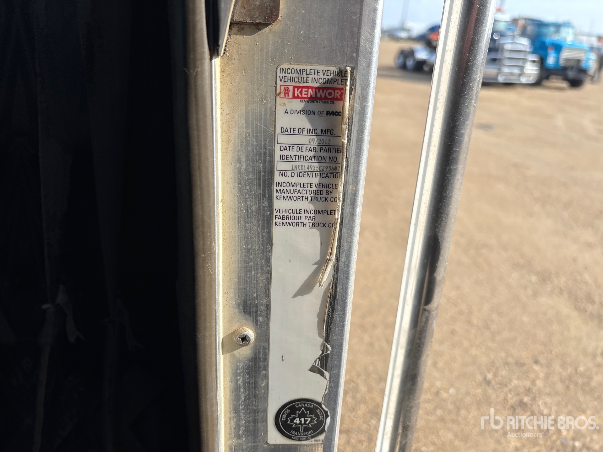 2012 Kenworth T800
