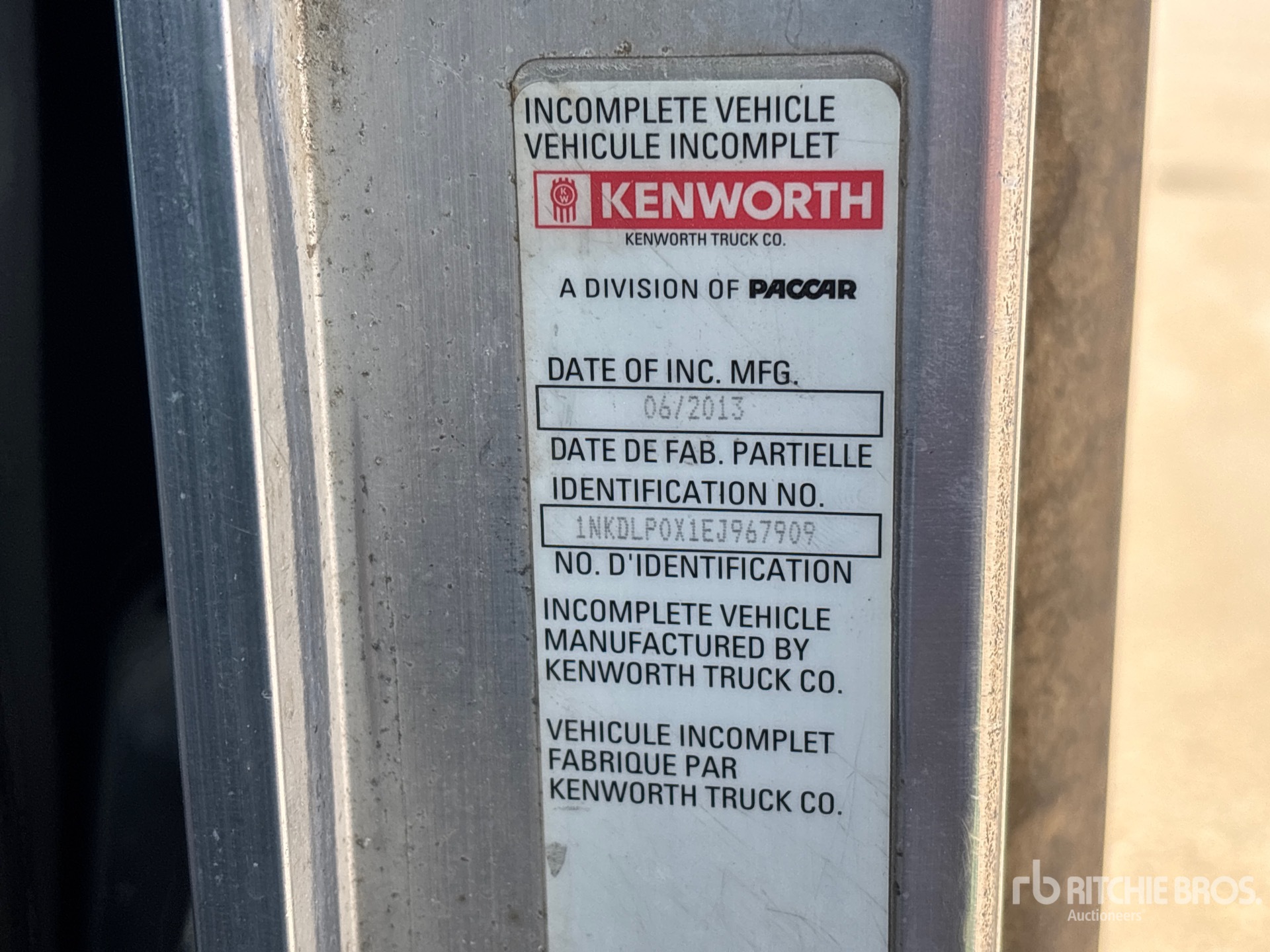2014 Kenworth T800