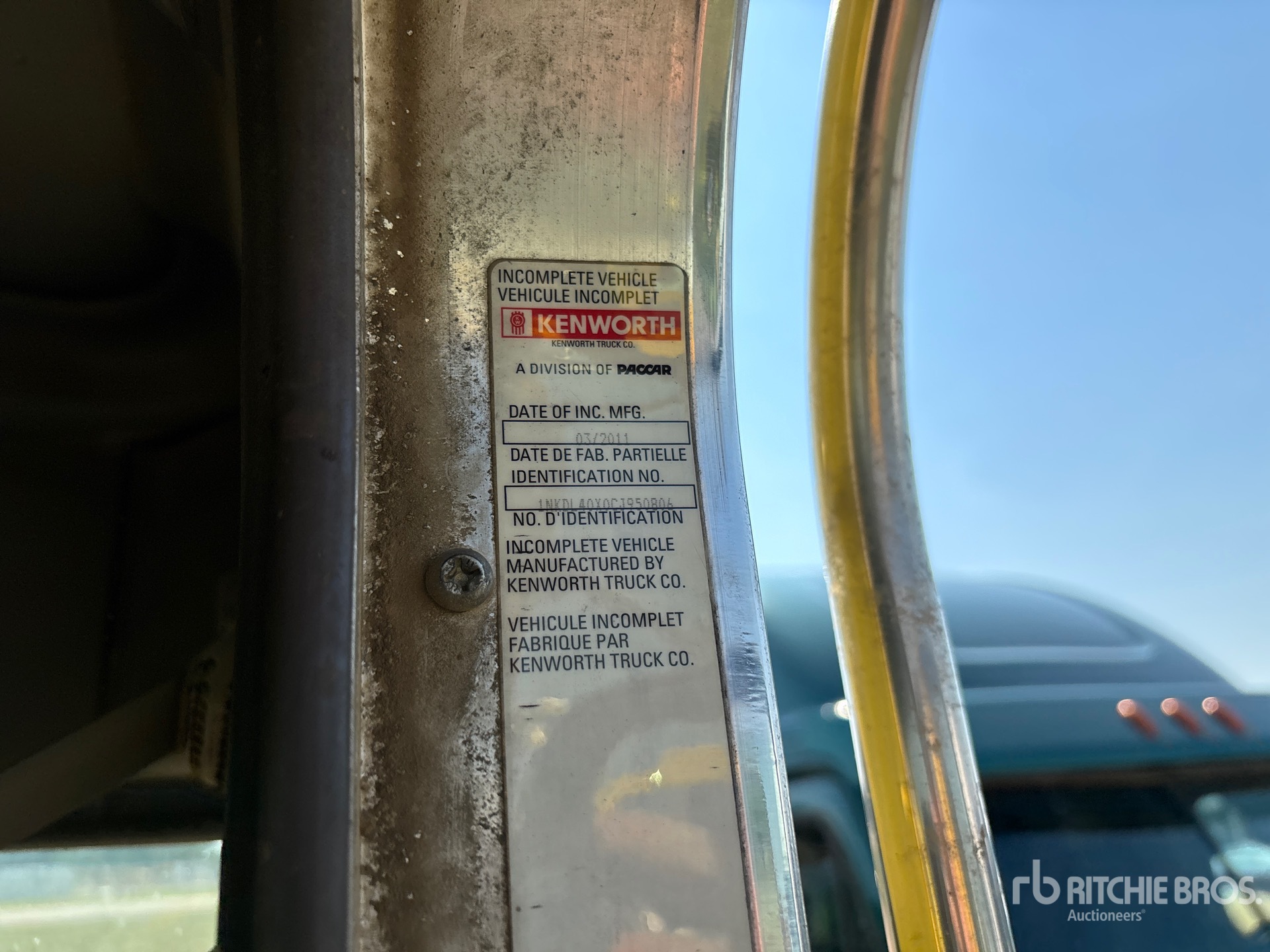 2012 Kenworth T800