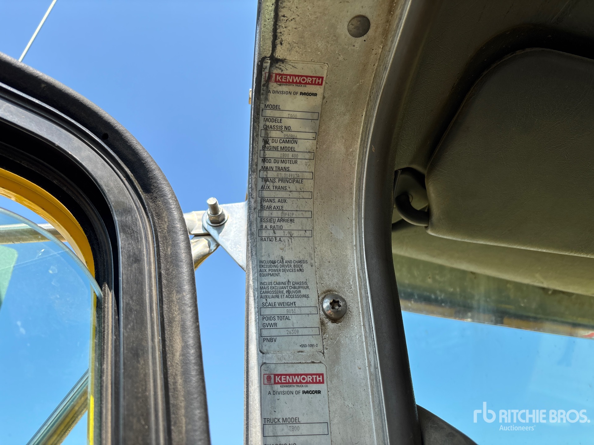 2012 Kenworth T800
