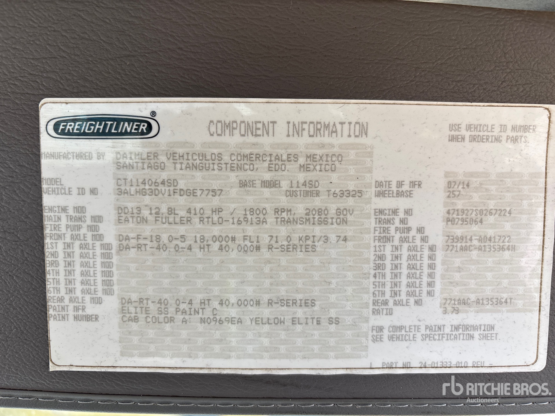 2015 Freightliner 114SD