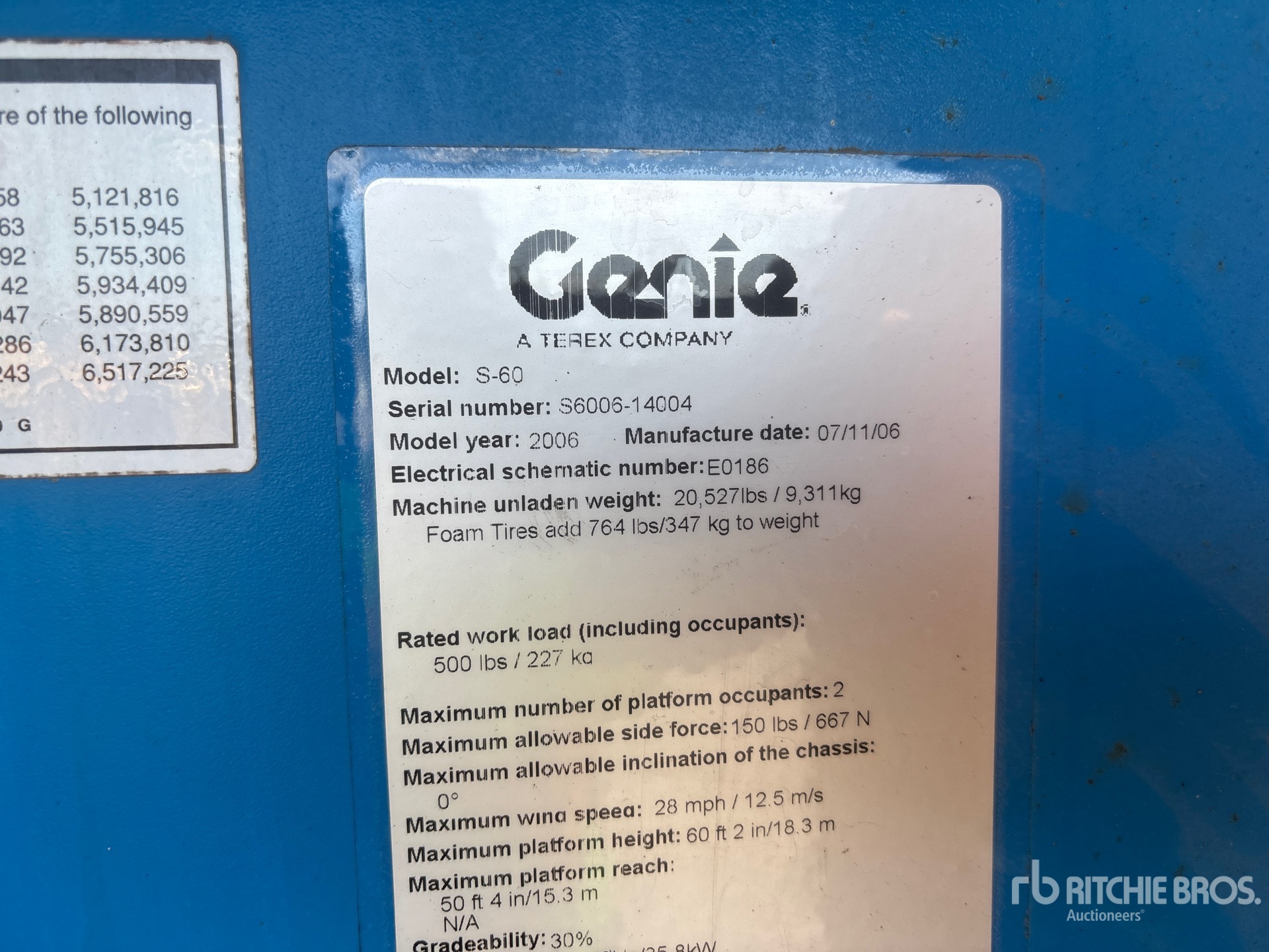 2006 Genie S60