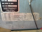 General Appearance with Motor Vehicle Safety Standards Label