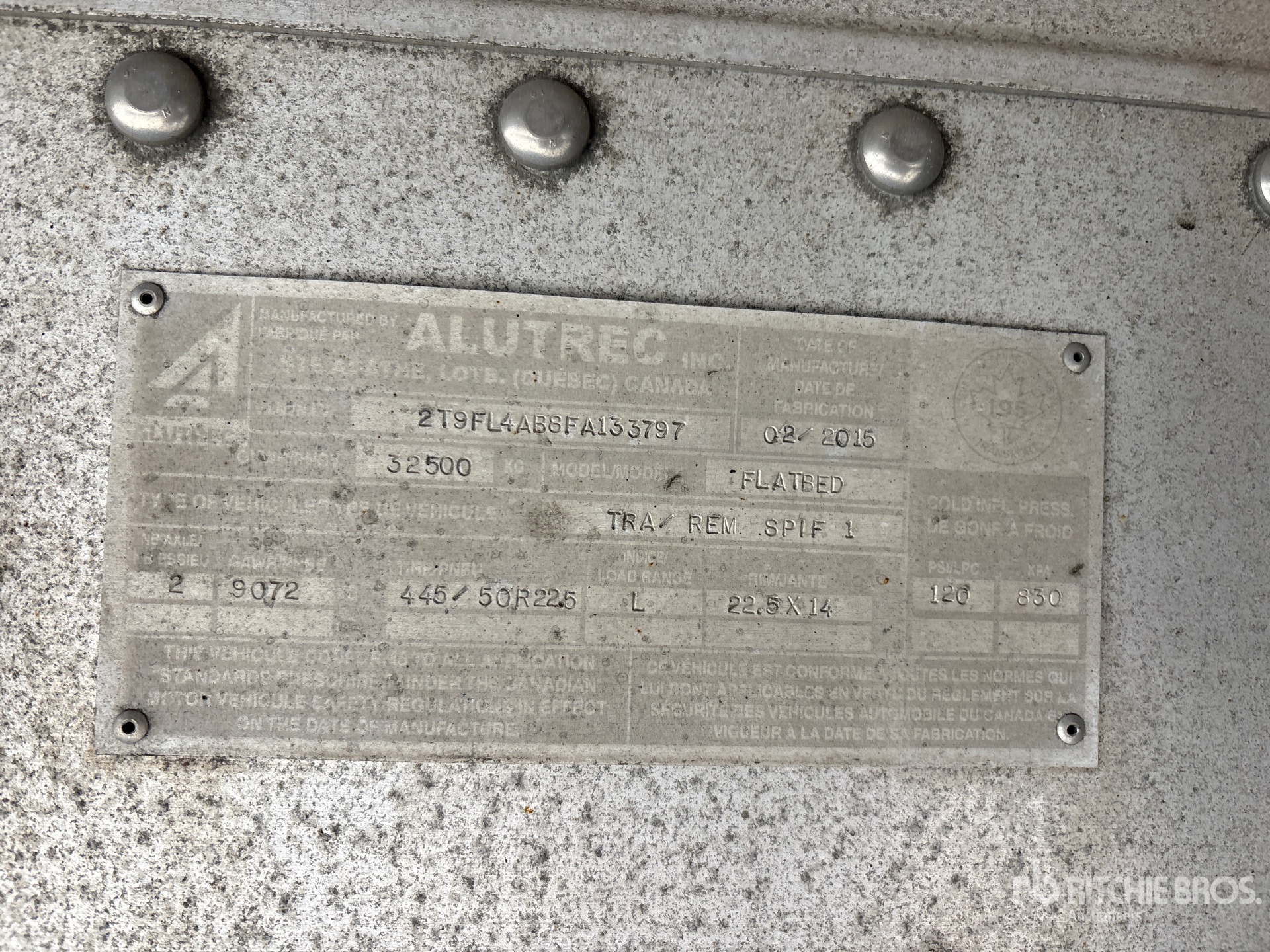 2015 Alutrec T/A