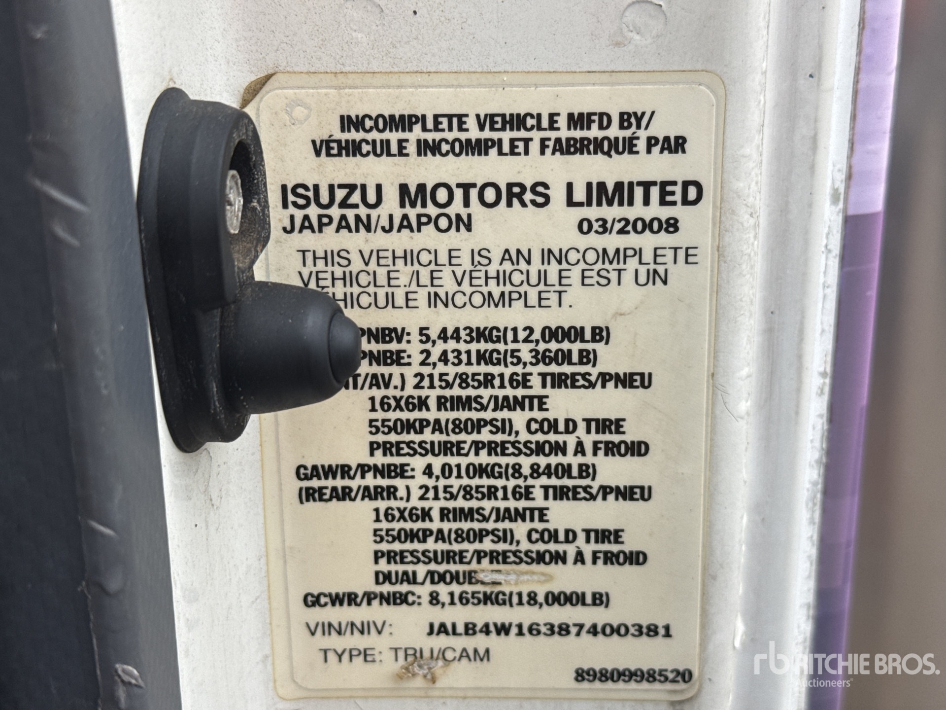 2008 Isuzu FRR