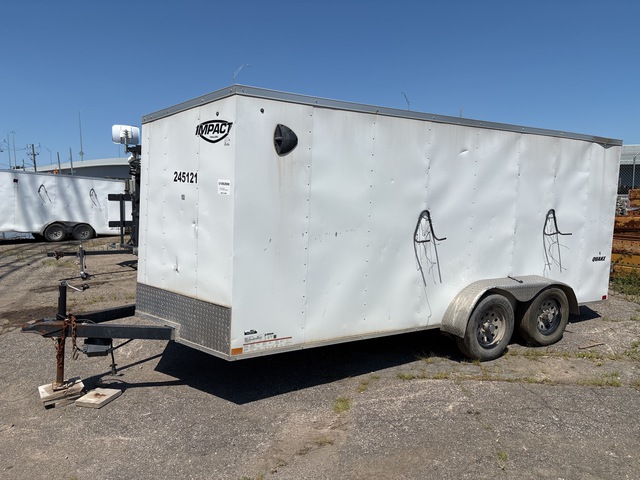 2023 Impact ISCAA7.0X16TE2FF 16 ft T/A Enclosed Trailer