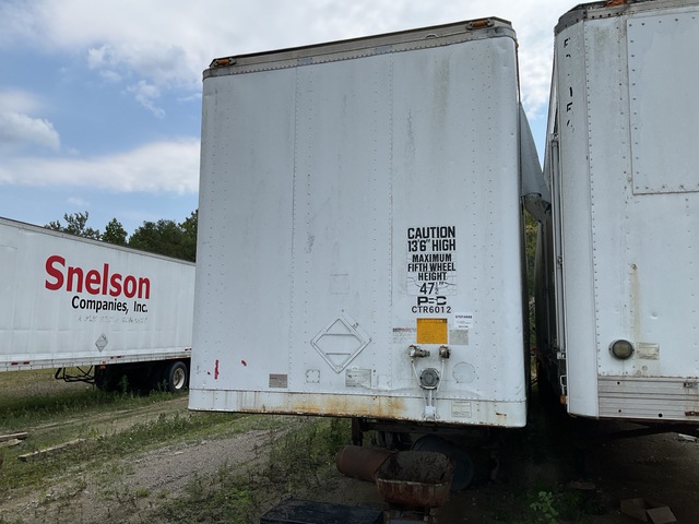 1998 Wabash 53 ft x 102 in T/A Van Trailer