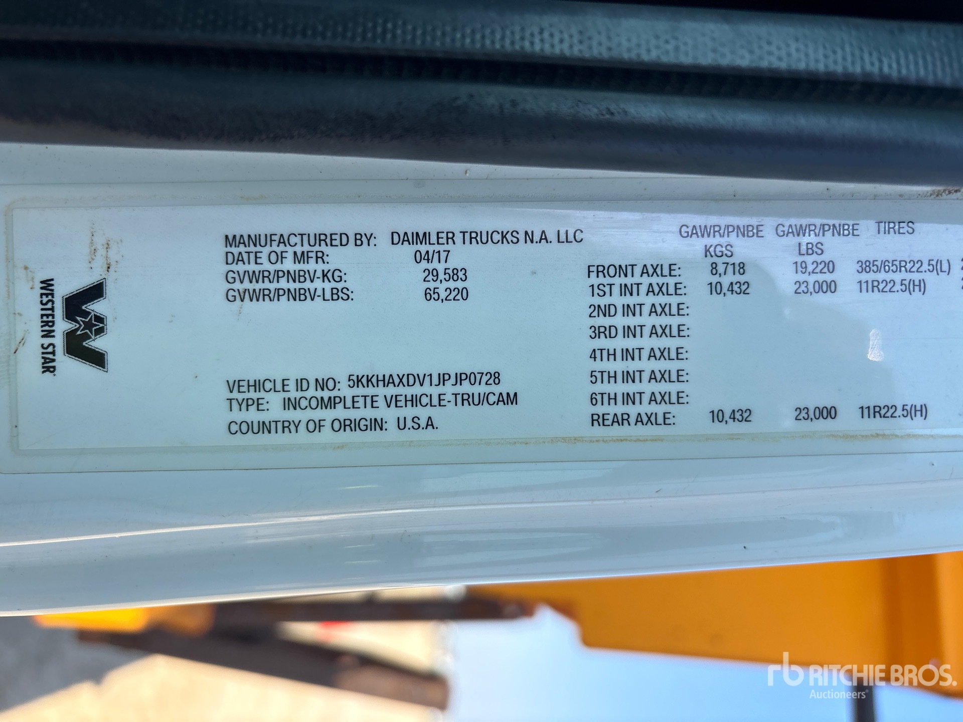 2018 Western Star 4700SB