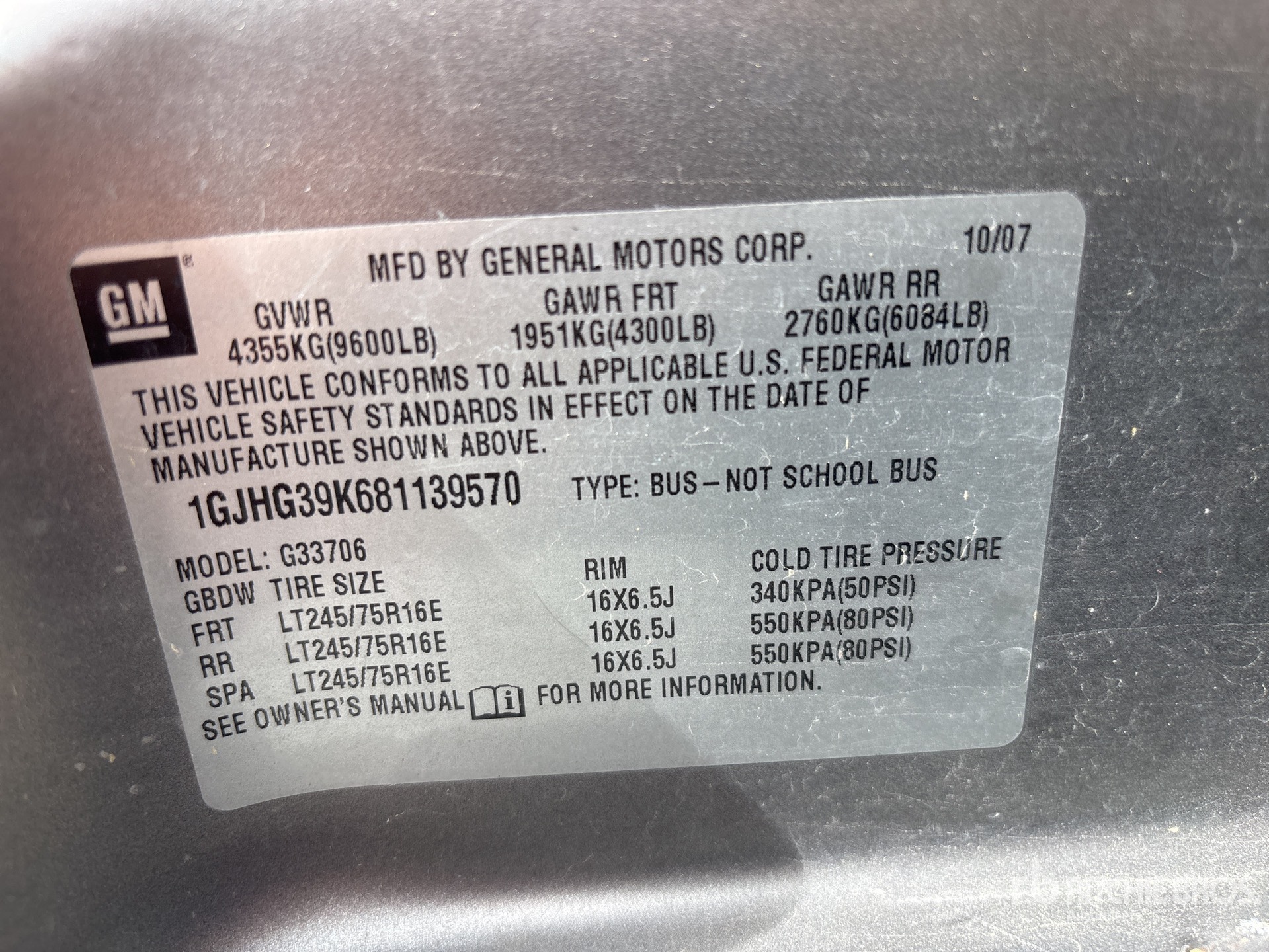 2008 GMC SAVANA 1500