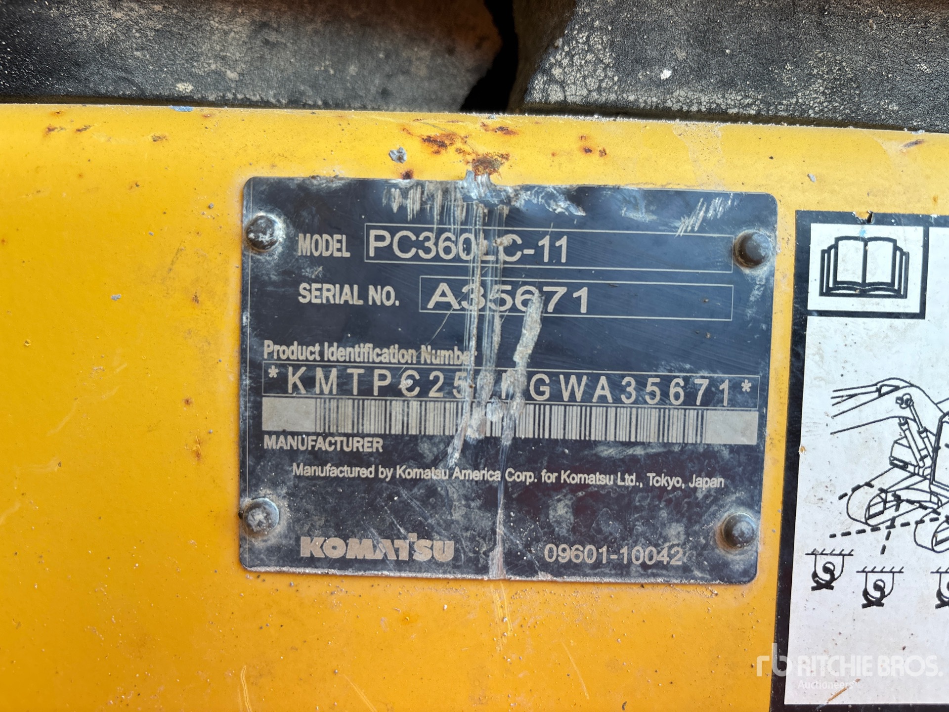 2016 Komatsu PC360LC-11
