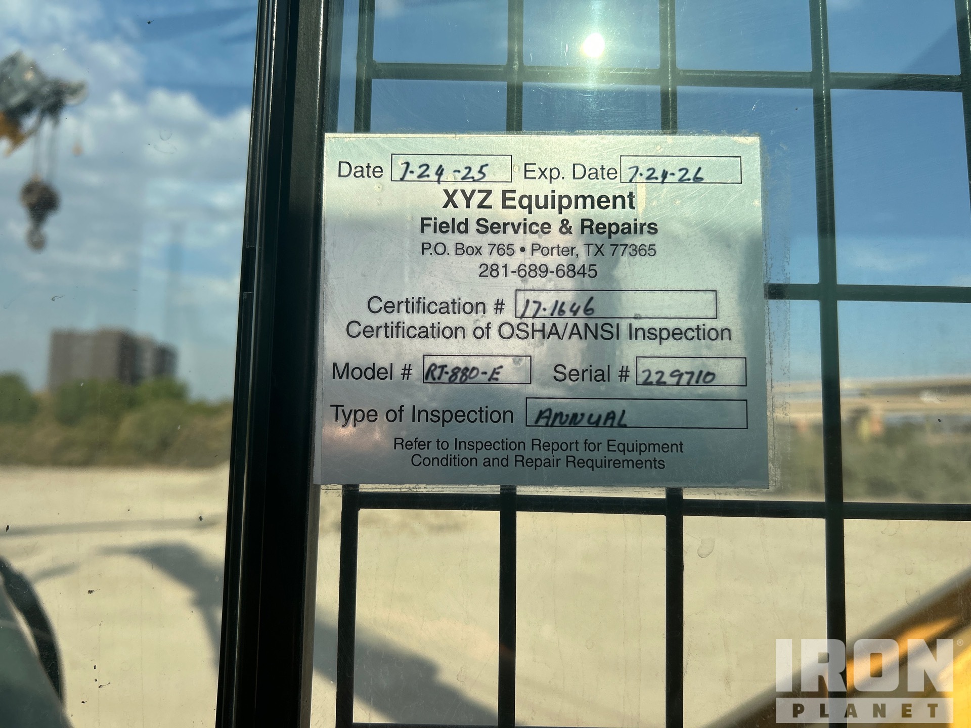 Photo of 2010 Grove RT880E