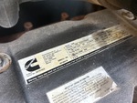 Engine with Emission Label