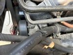 Engine with A/C Compressor