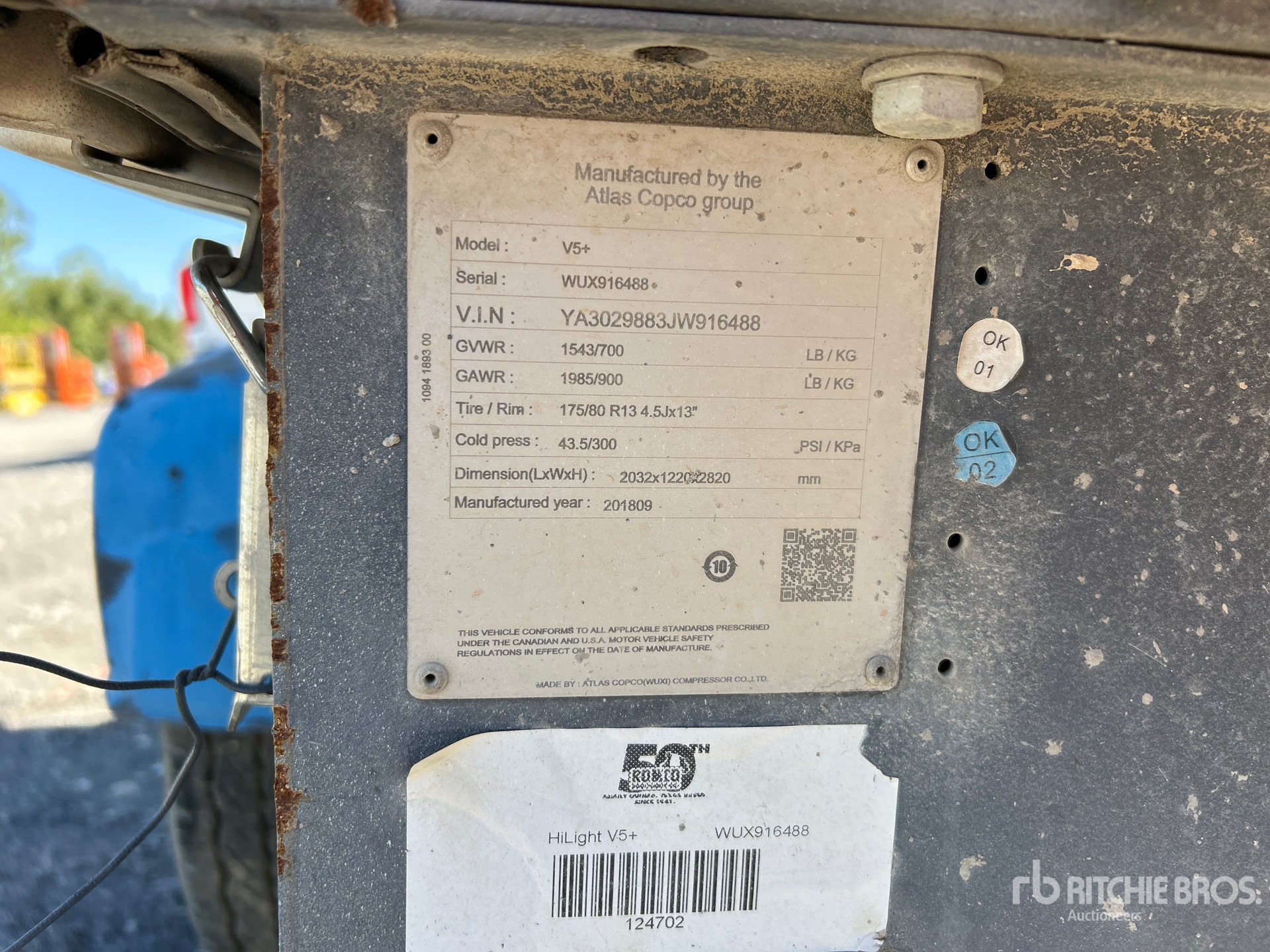 2018 Atlas Copco V5+