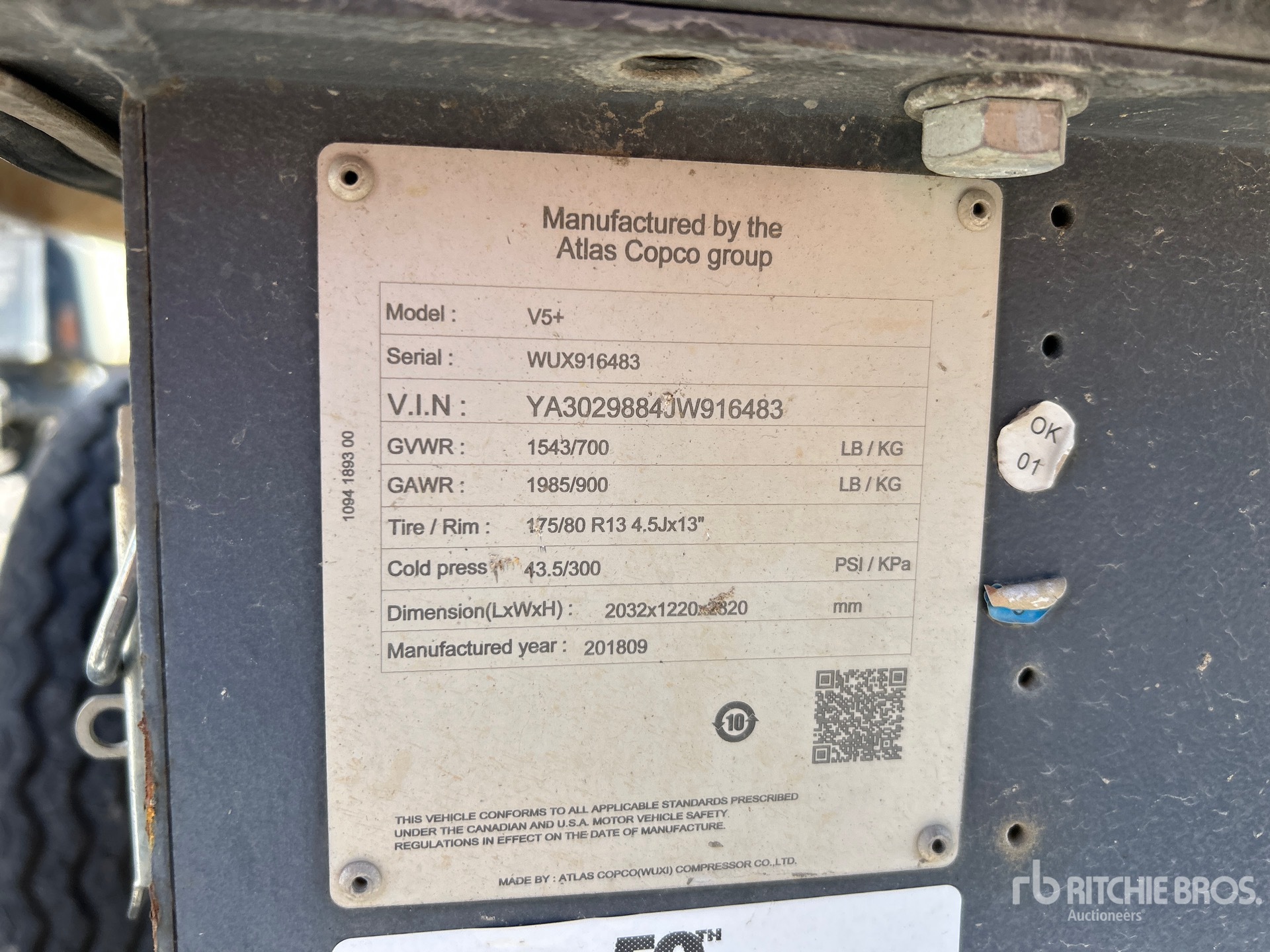 2018 Atlas Copco V5+
