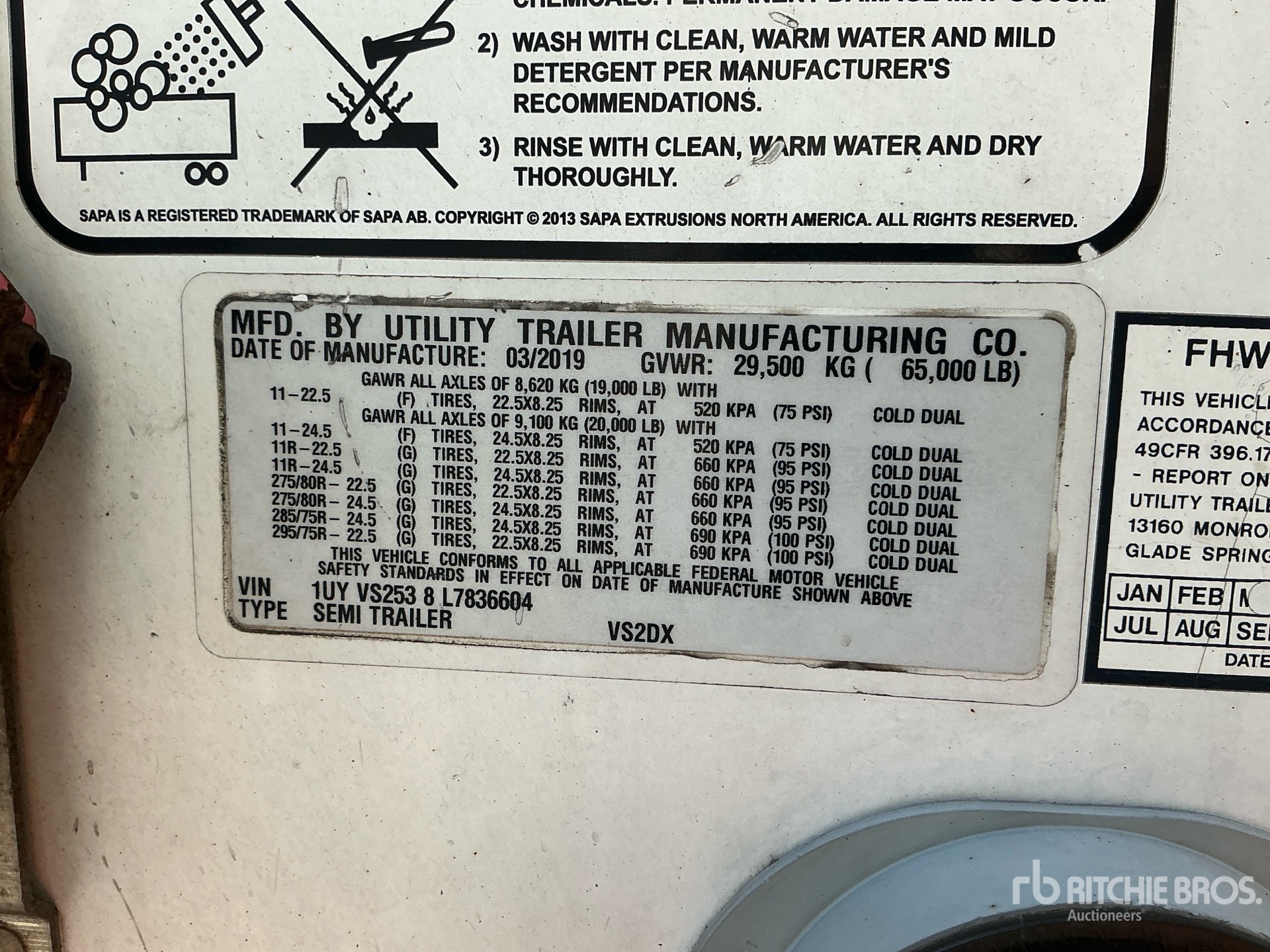 2020 Utility 53 FT T/A