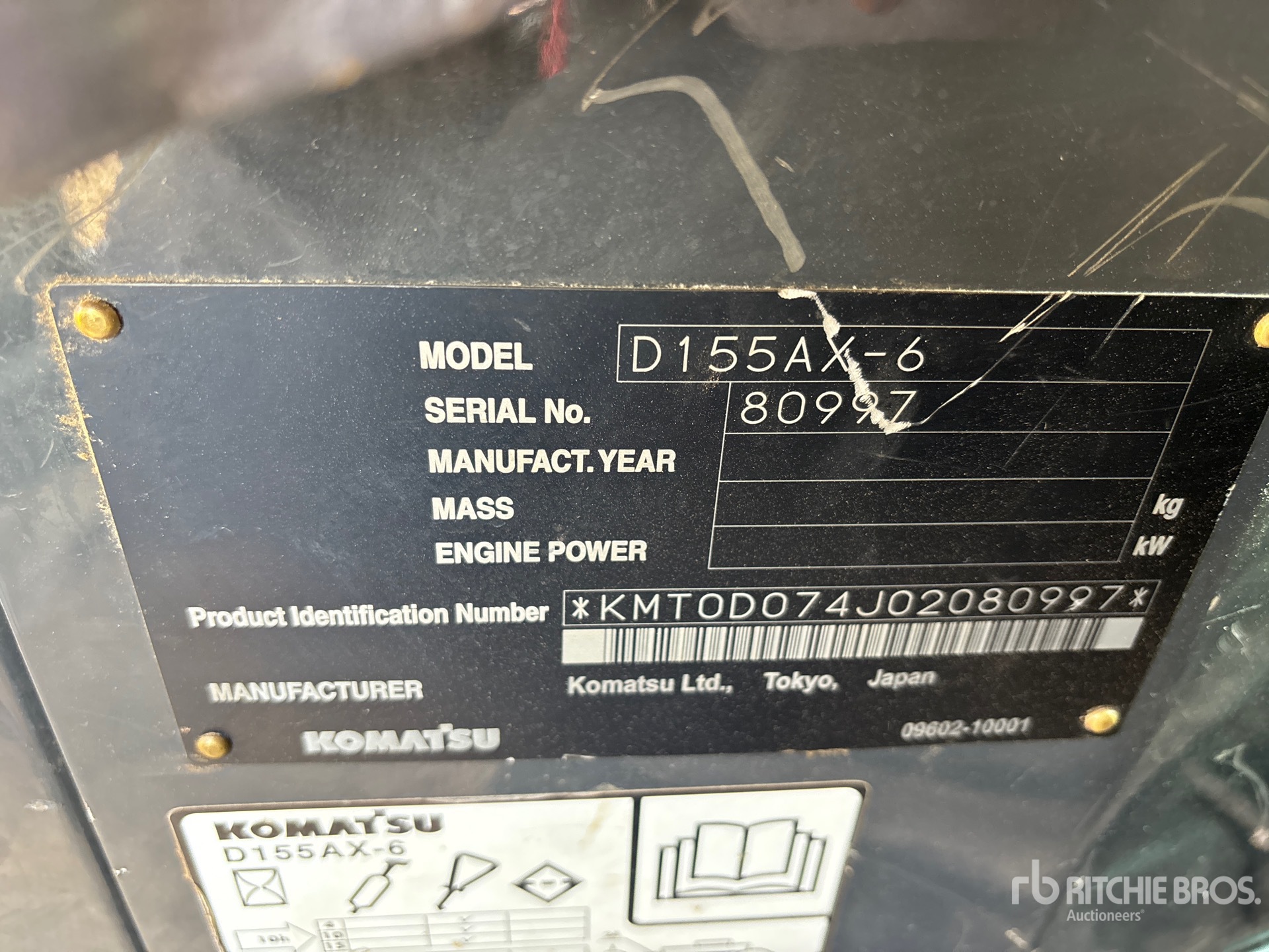 2011 Komatsu D155AX-6