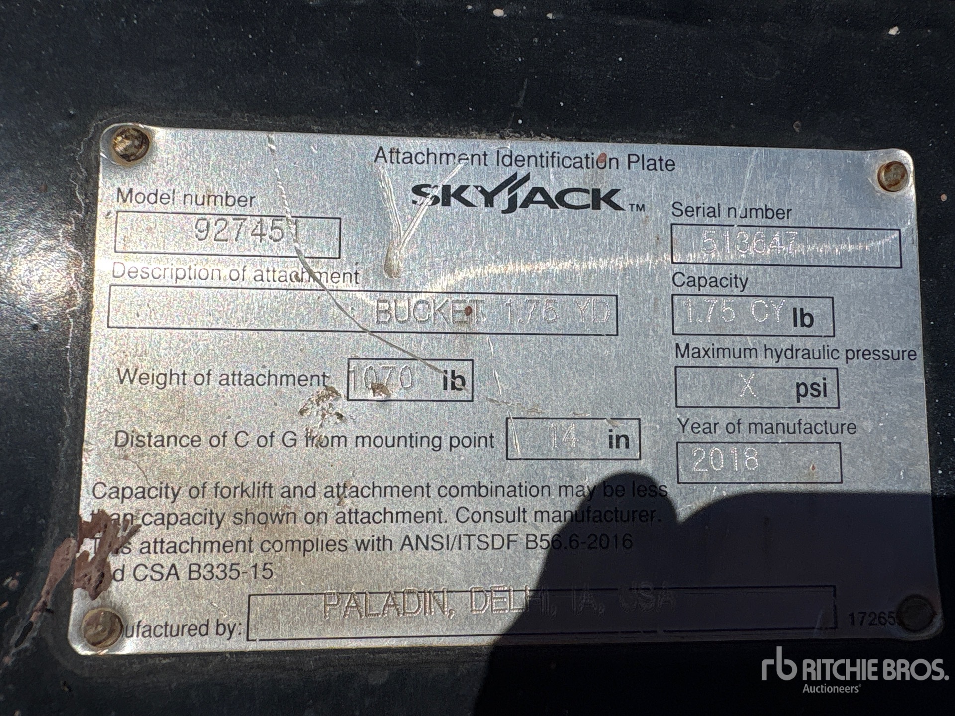 2018 Skyjack 927451