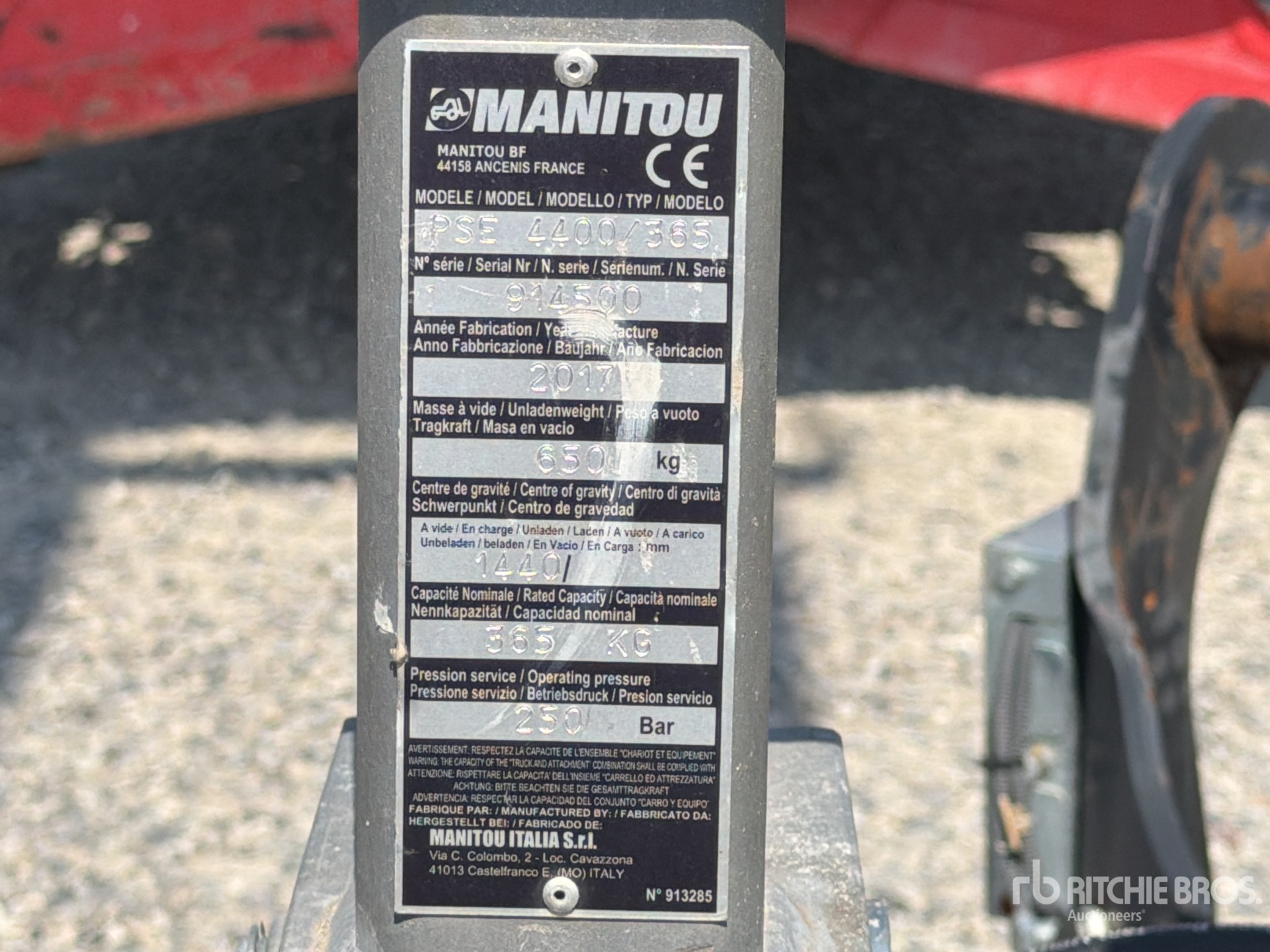 2017 Manitou MRT2550 PRIVILE