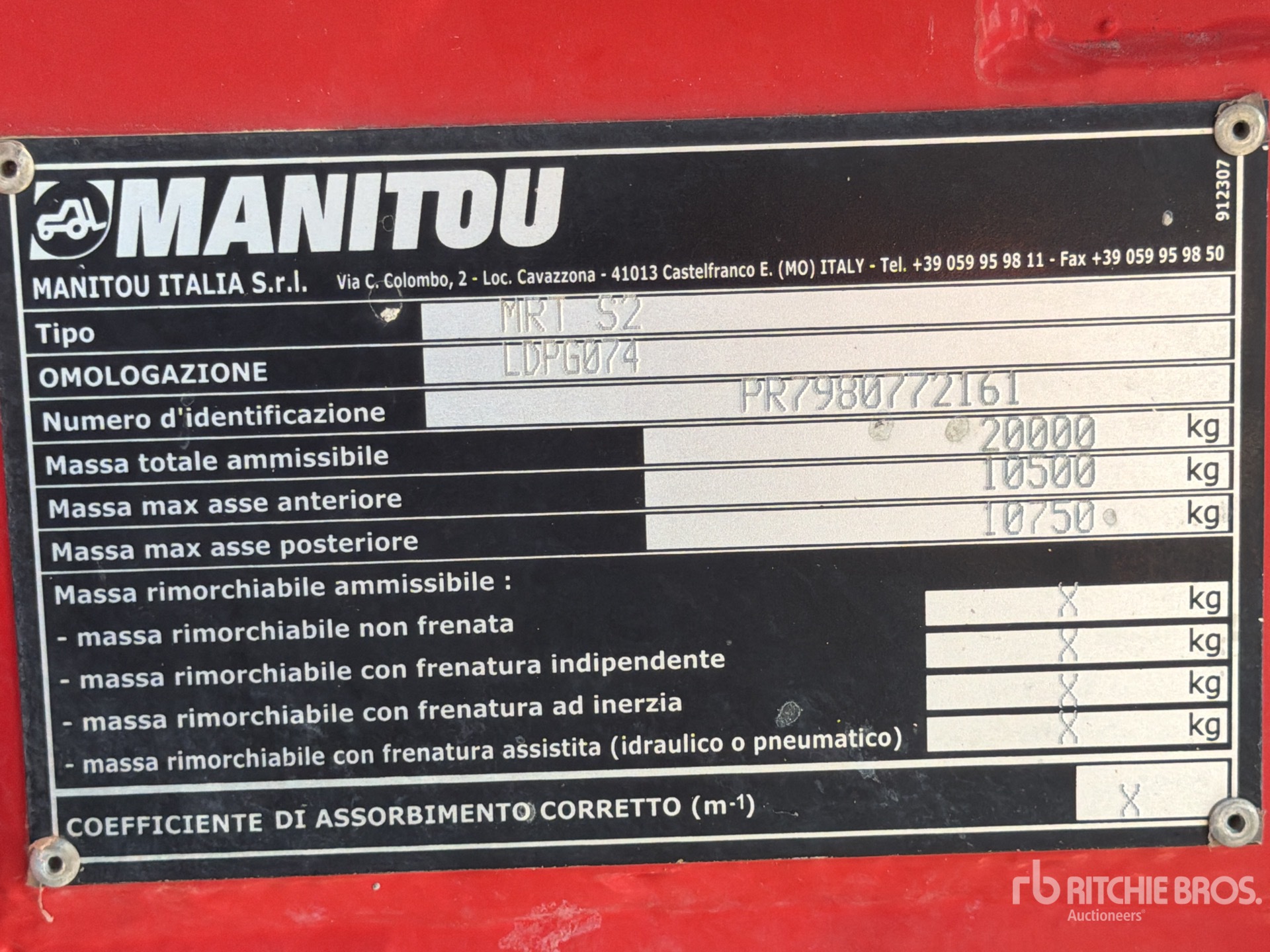 2017 Manitou MRT2550 PRIVILE