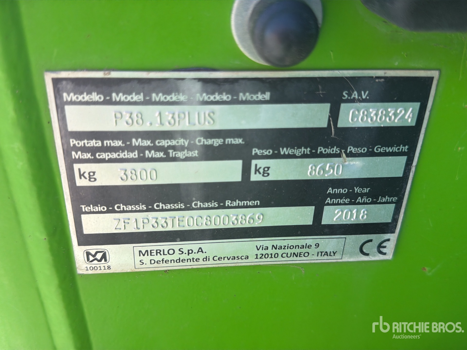 2018 Merlo P38.13PLUS