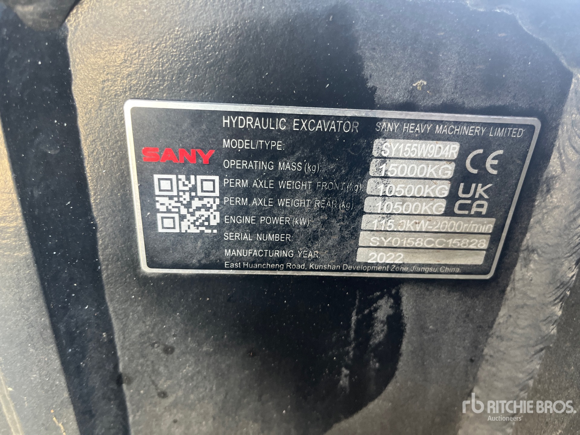 2022 Sany SY155W