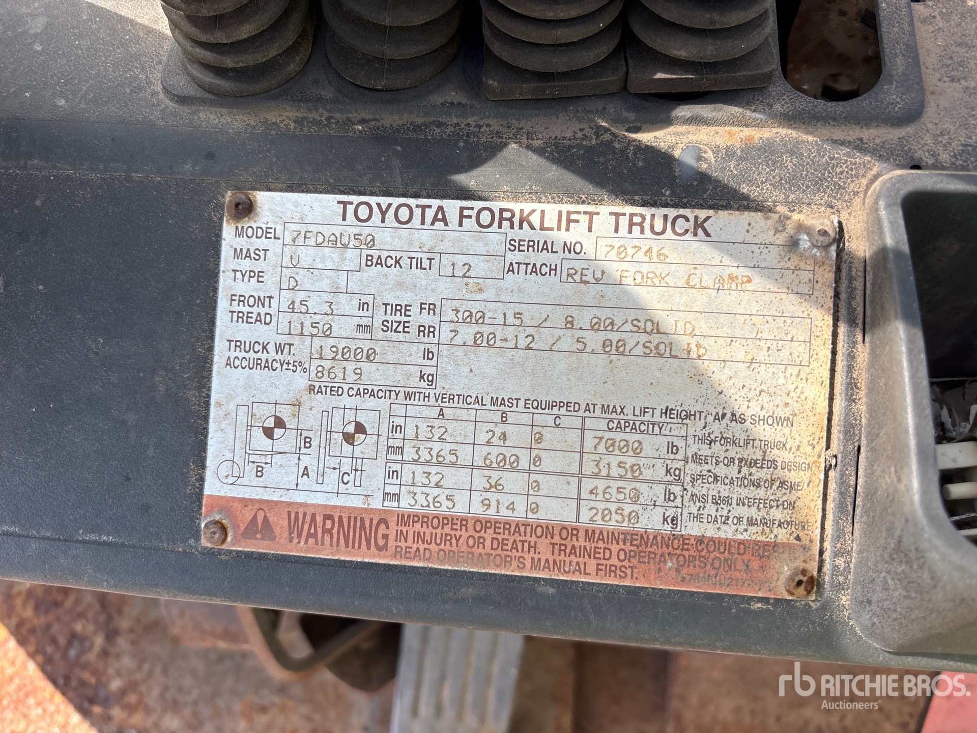 2012 Toyota 7FDAU50