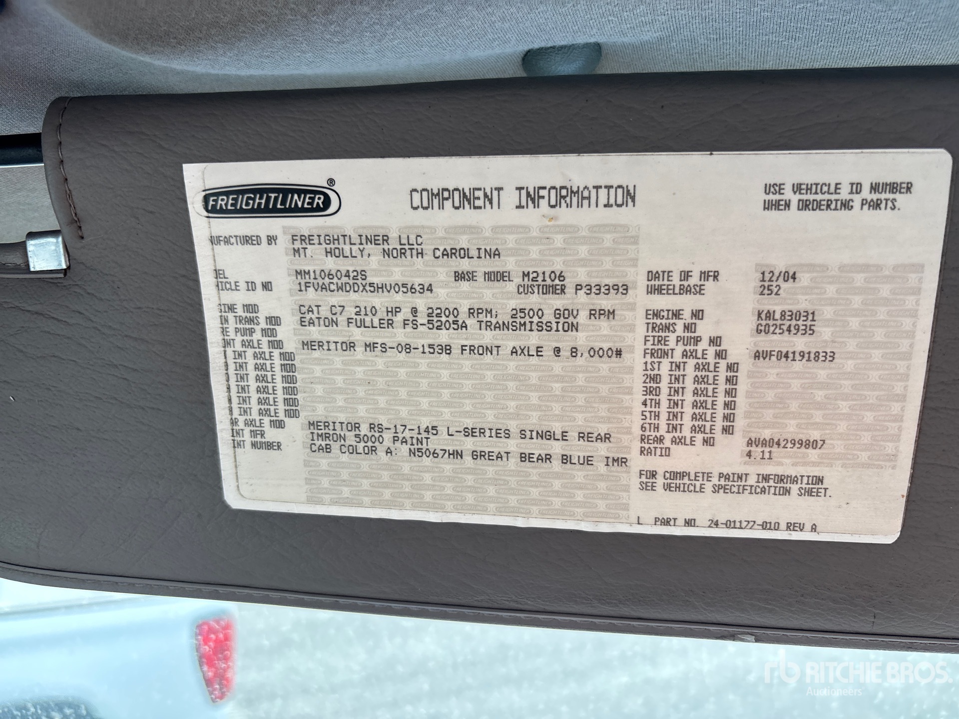 2005 Freightliner M2 106