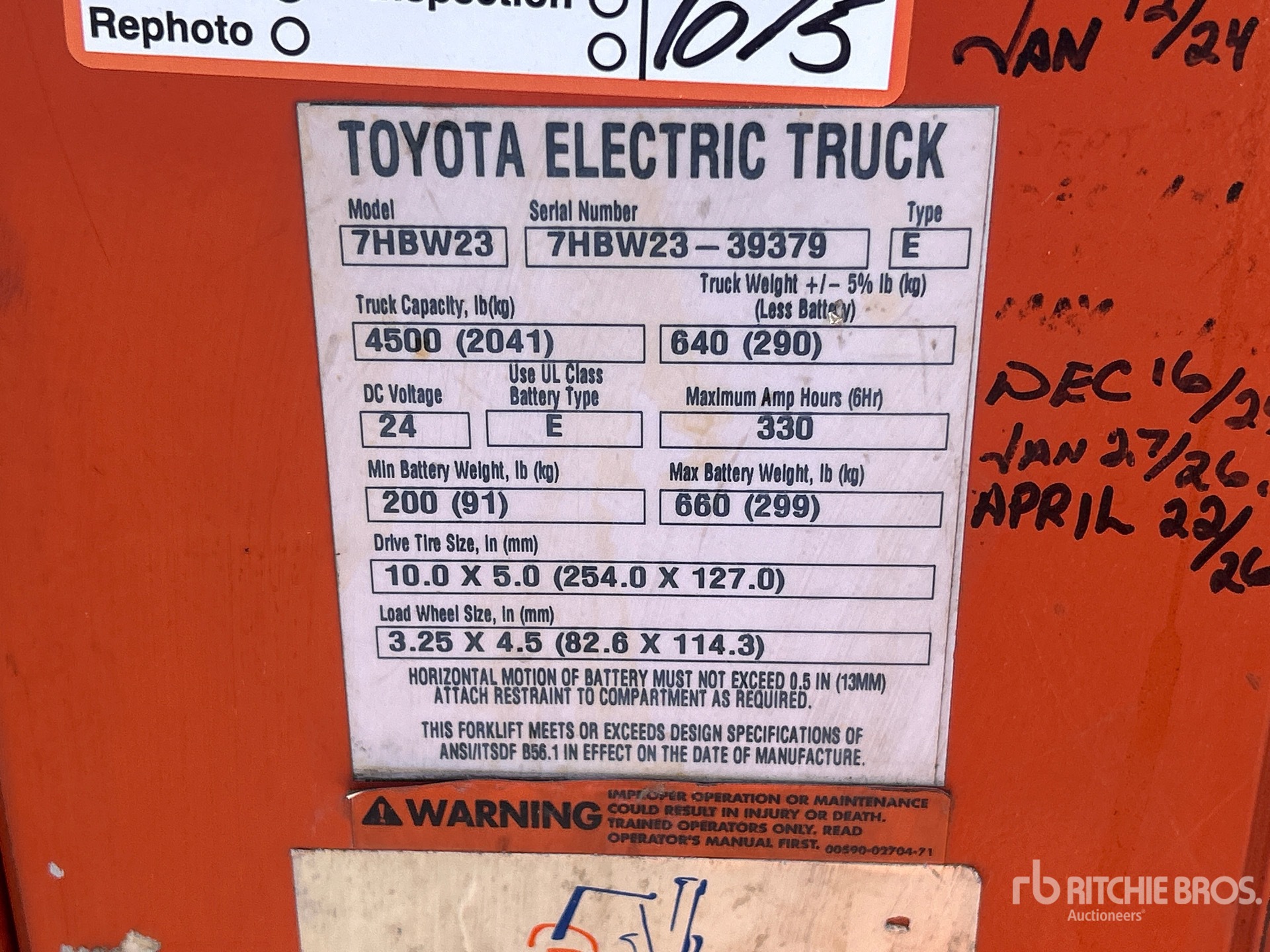 2010 Toyota 7HBW23