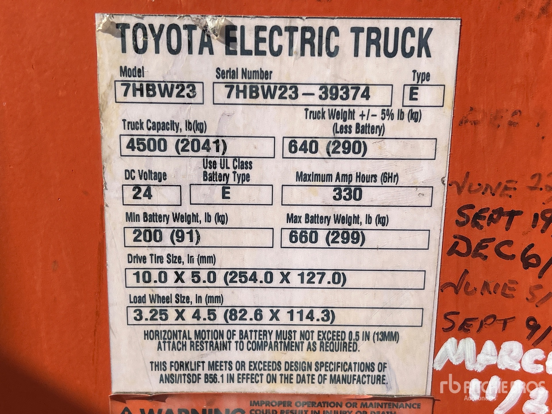 2010 Toyota 7HBW23