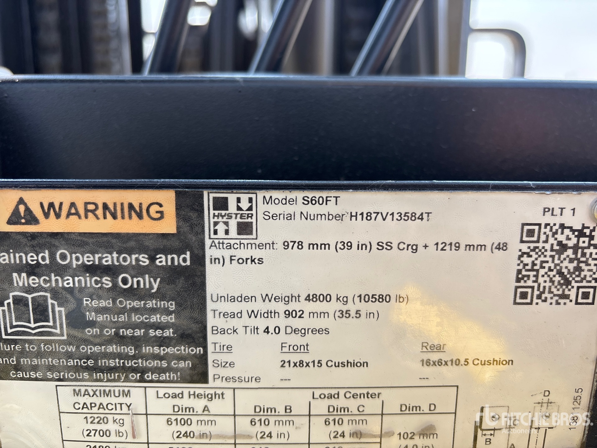 2019 Hyster S60FT