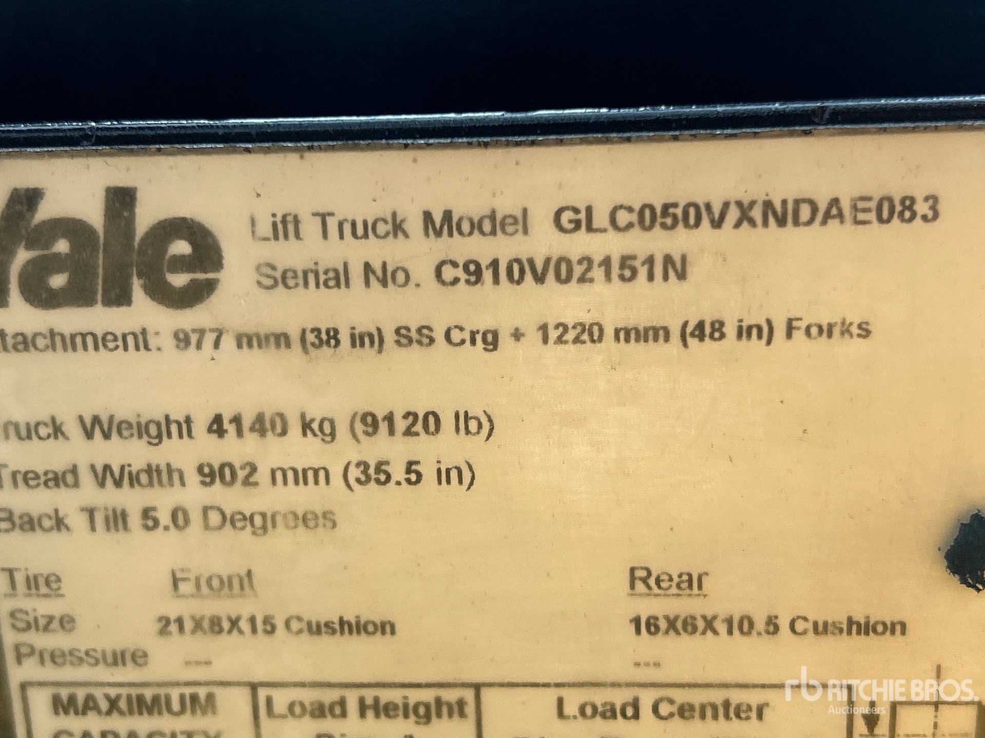 2015 Yale GLC050VX