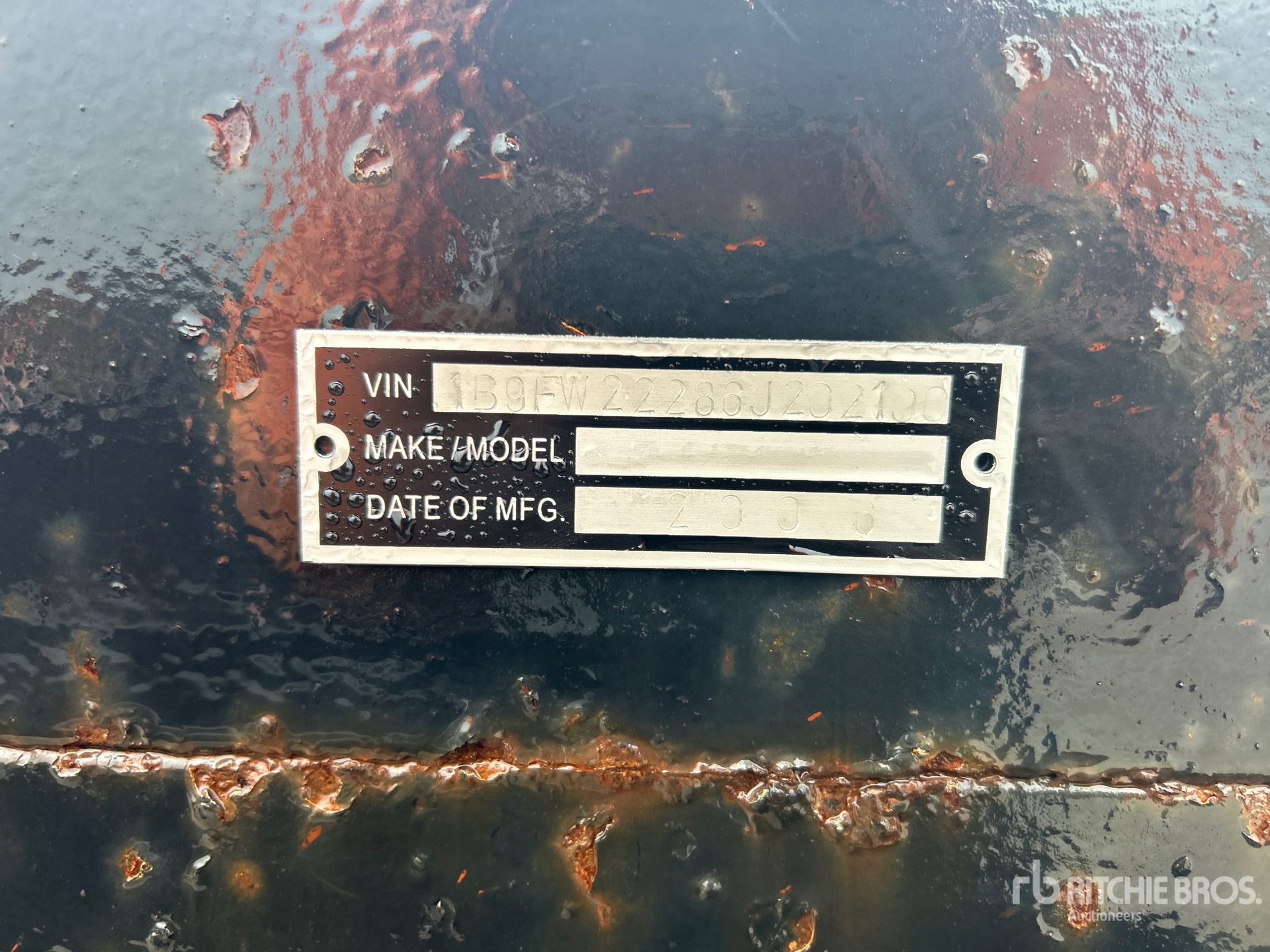 General Appearance with Numéro de série/Numéro d'identification du véhicule automobile