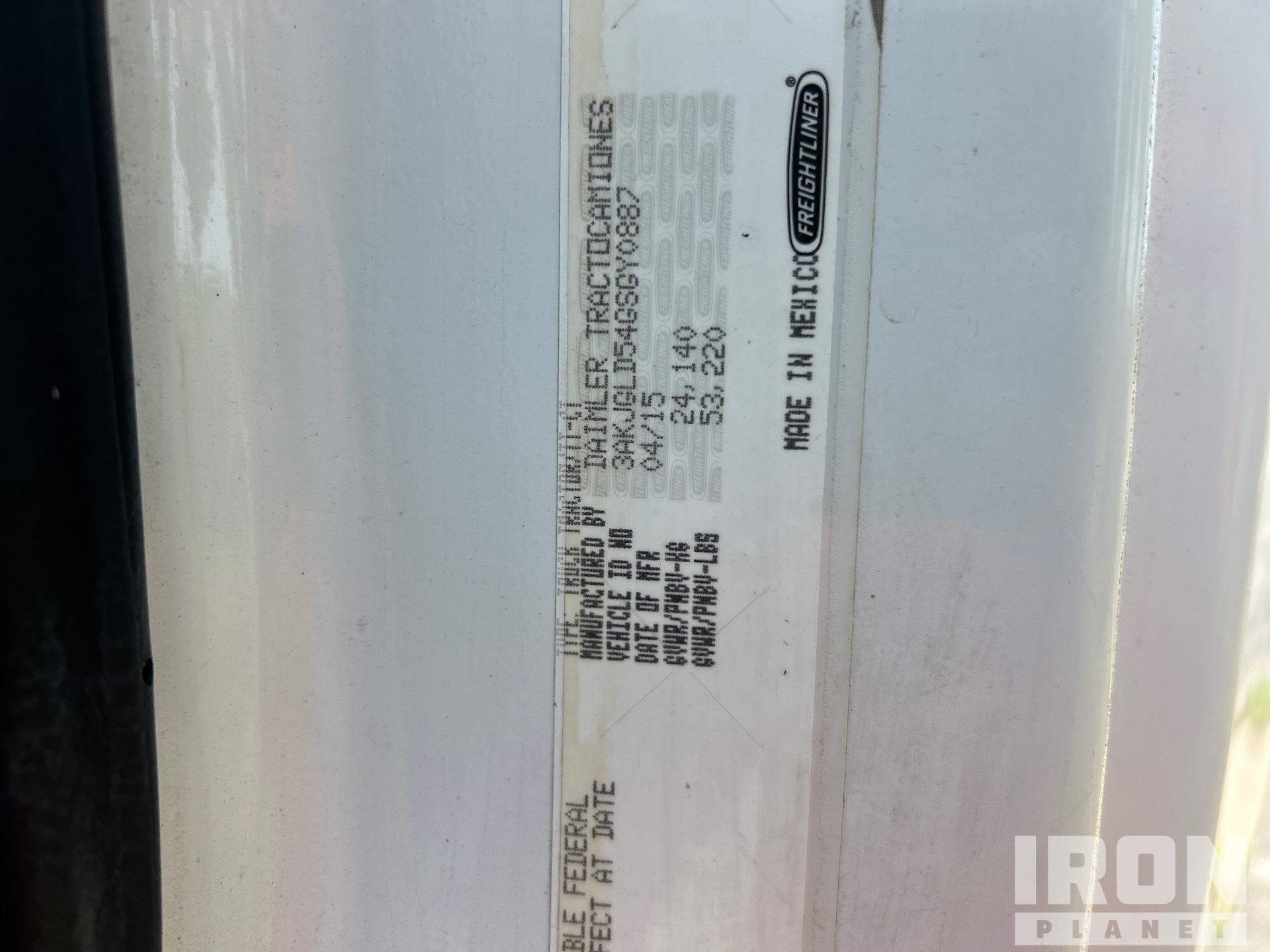 2016 Freightliner CASCADIA 125