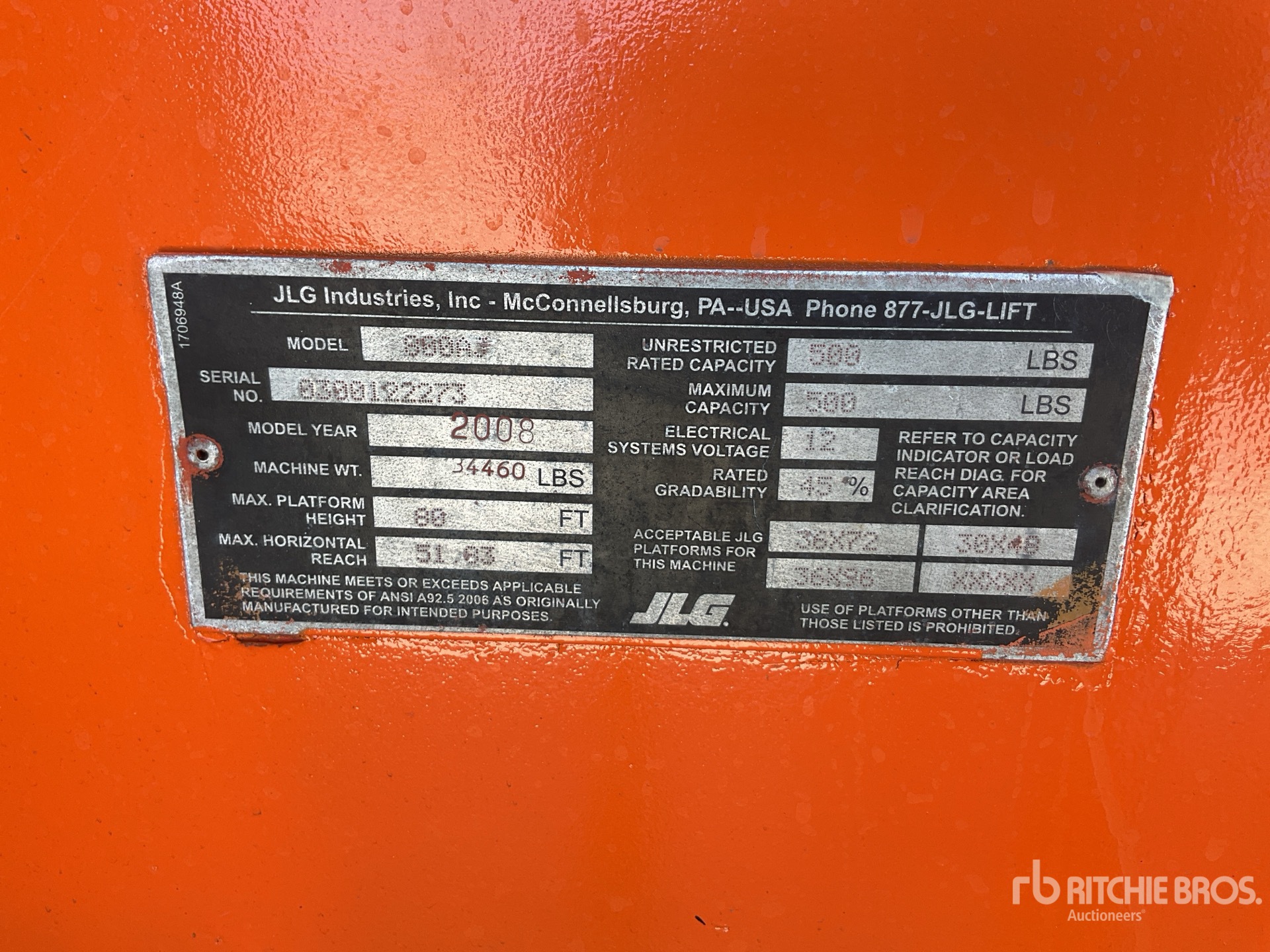 Photo of 2008 JLG 800AJ