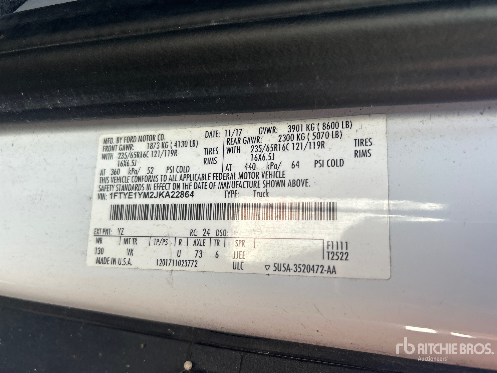 2018 Ford TRANSIT 150