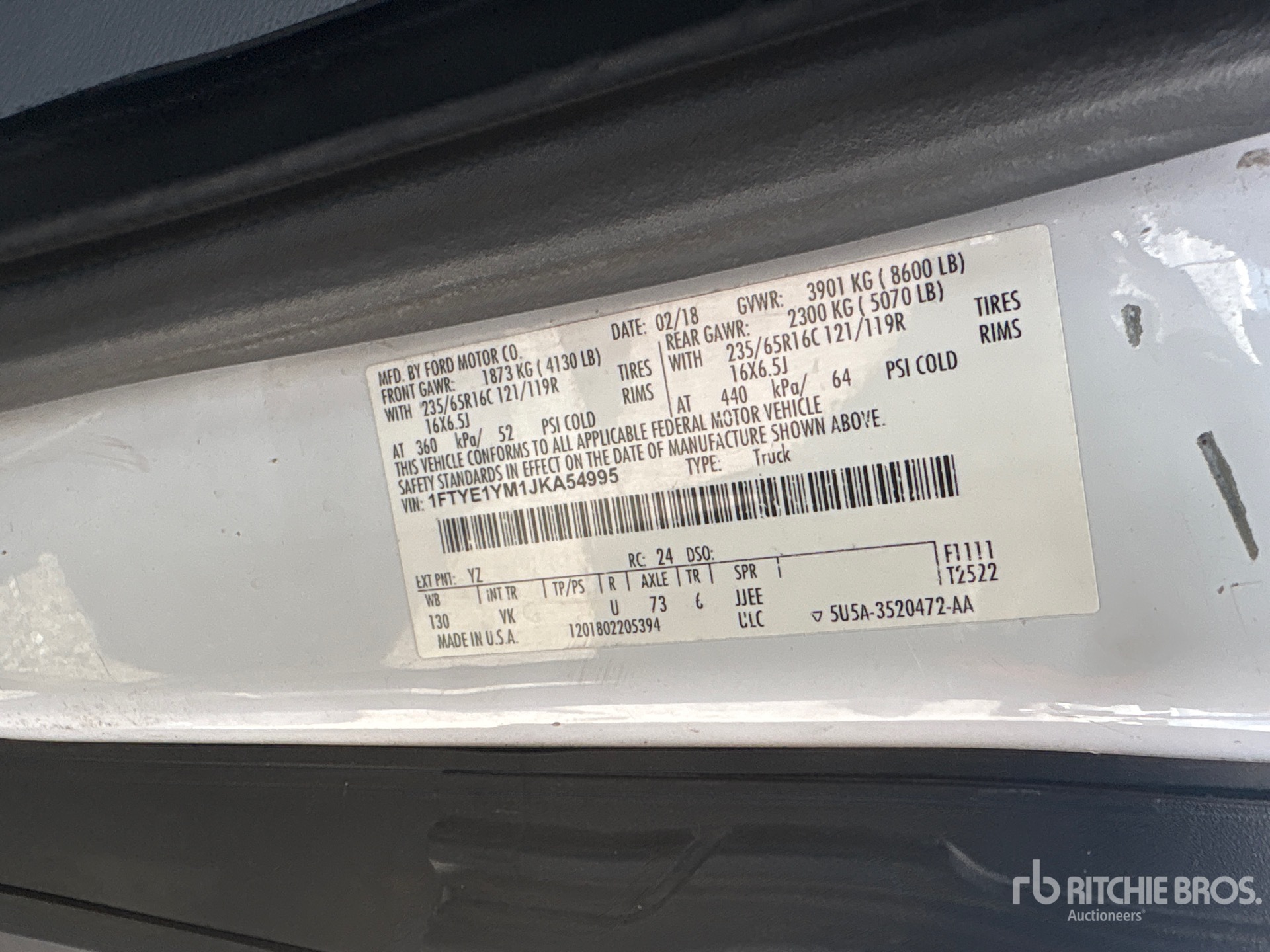 2018 Ford TRANSIT 150
