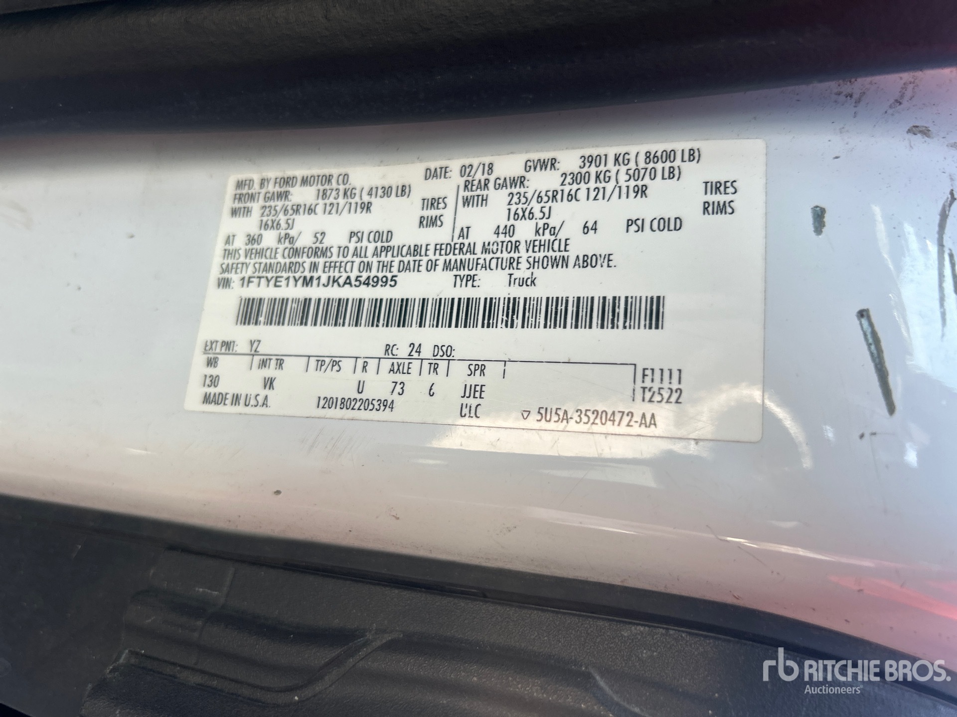 2018 Ford TRANSIT 150