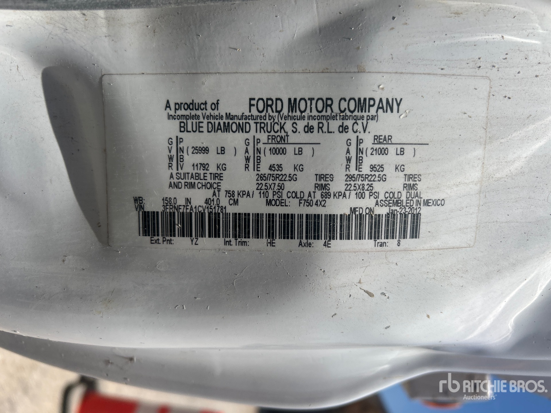 2012 Ford F-750