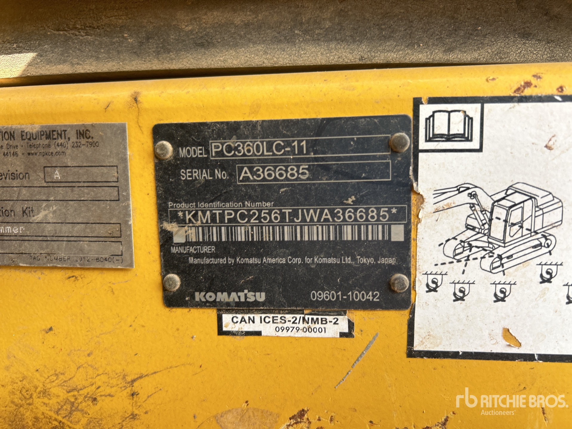 2018 Komatsu PC360LC-11