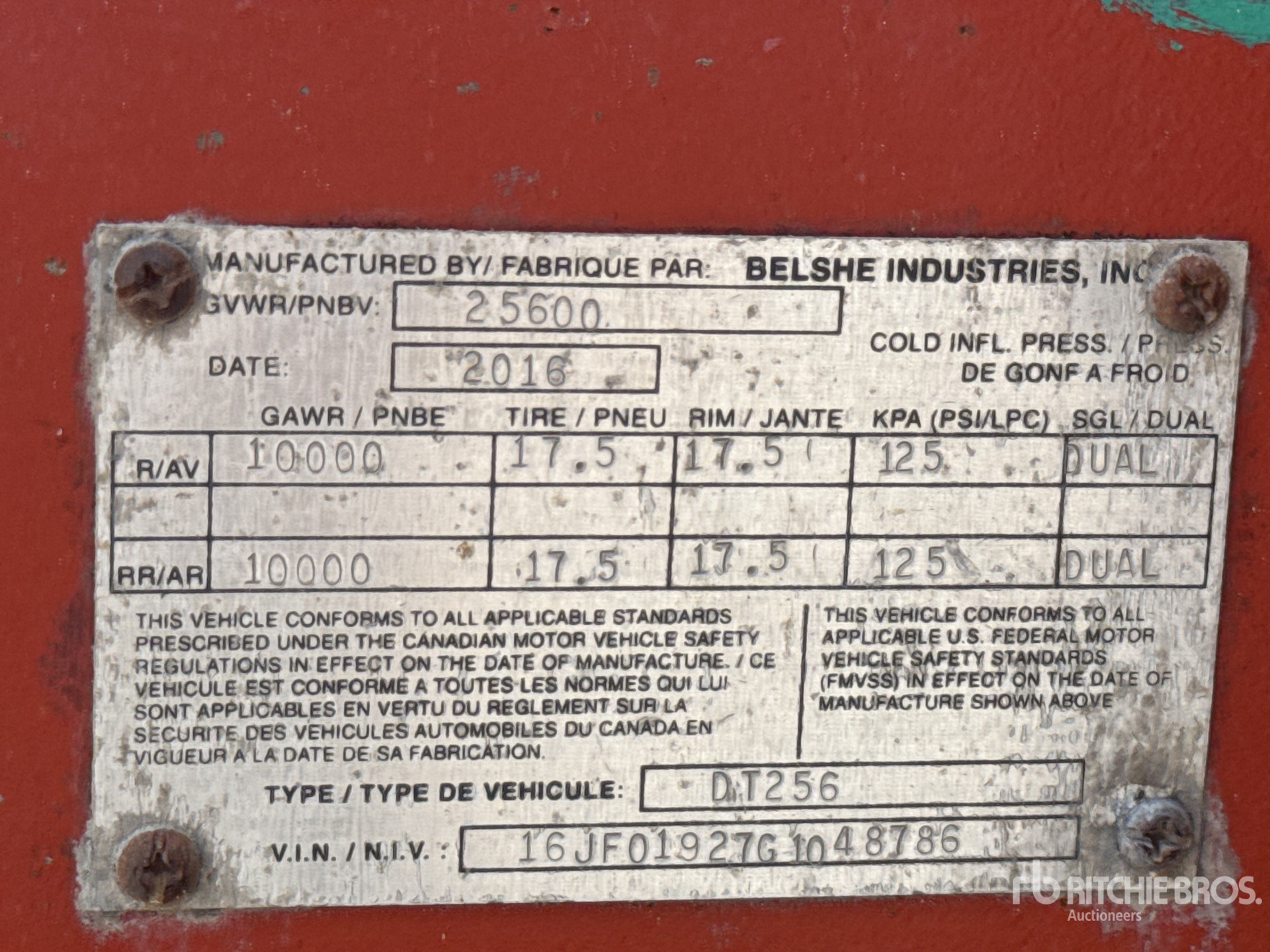2016 Belshe DT256
